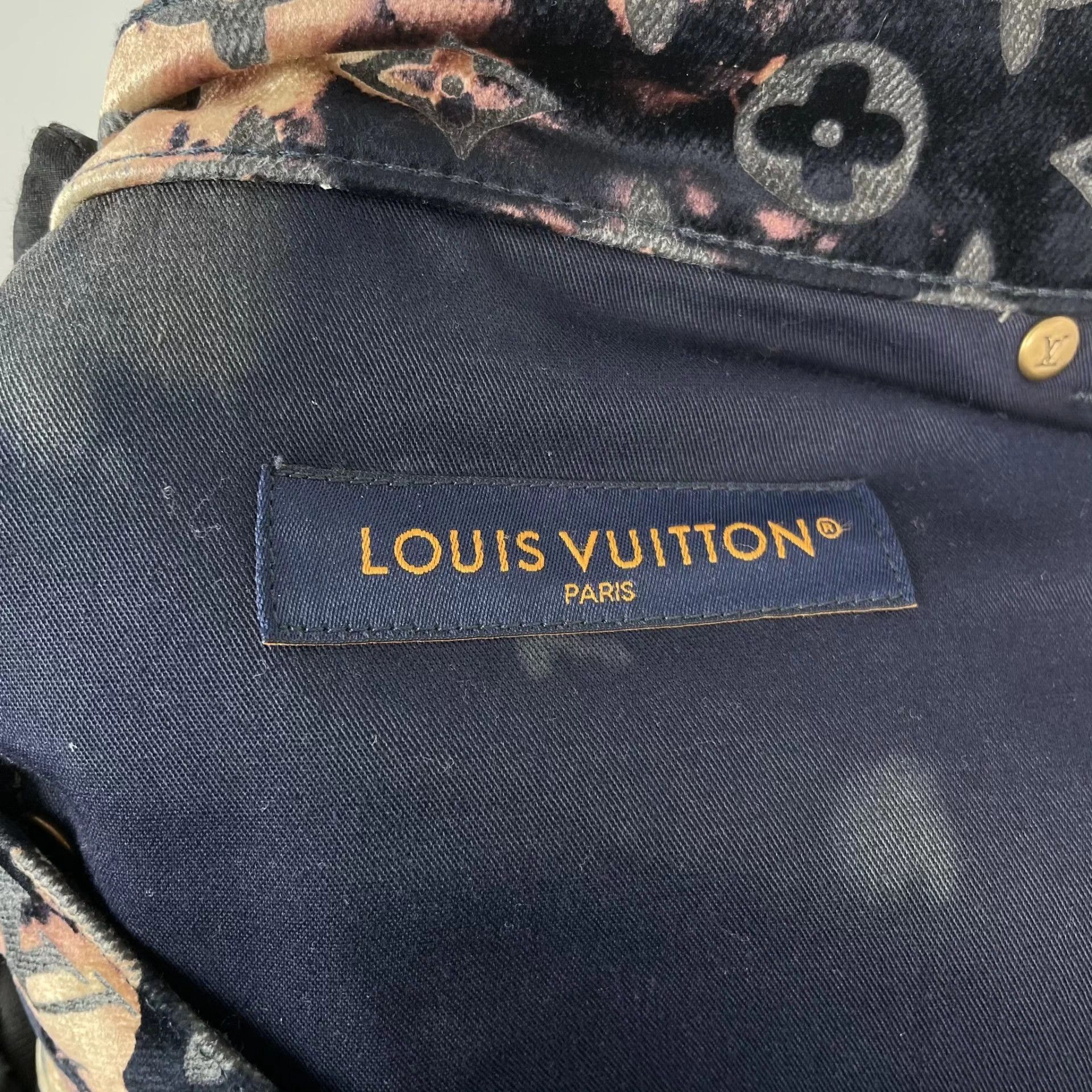Louis Vuitton LV Cotton Flaming Cloud Men's Black Jeans 30 Size US 30 / EU 46 - 4 Thumbnail