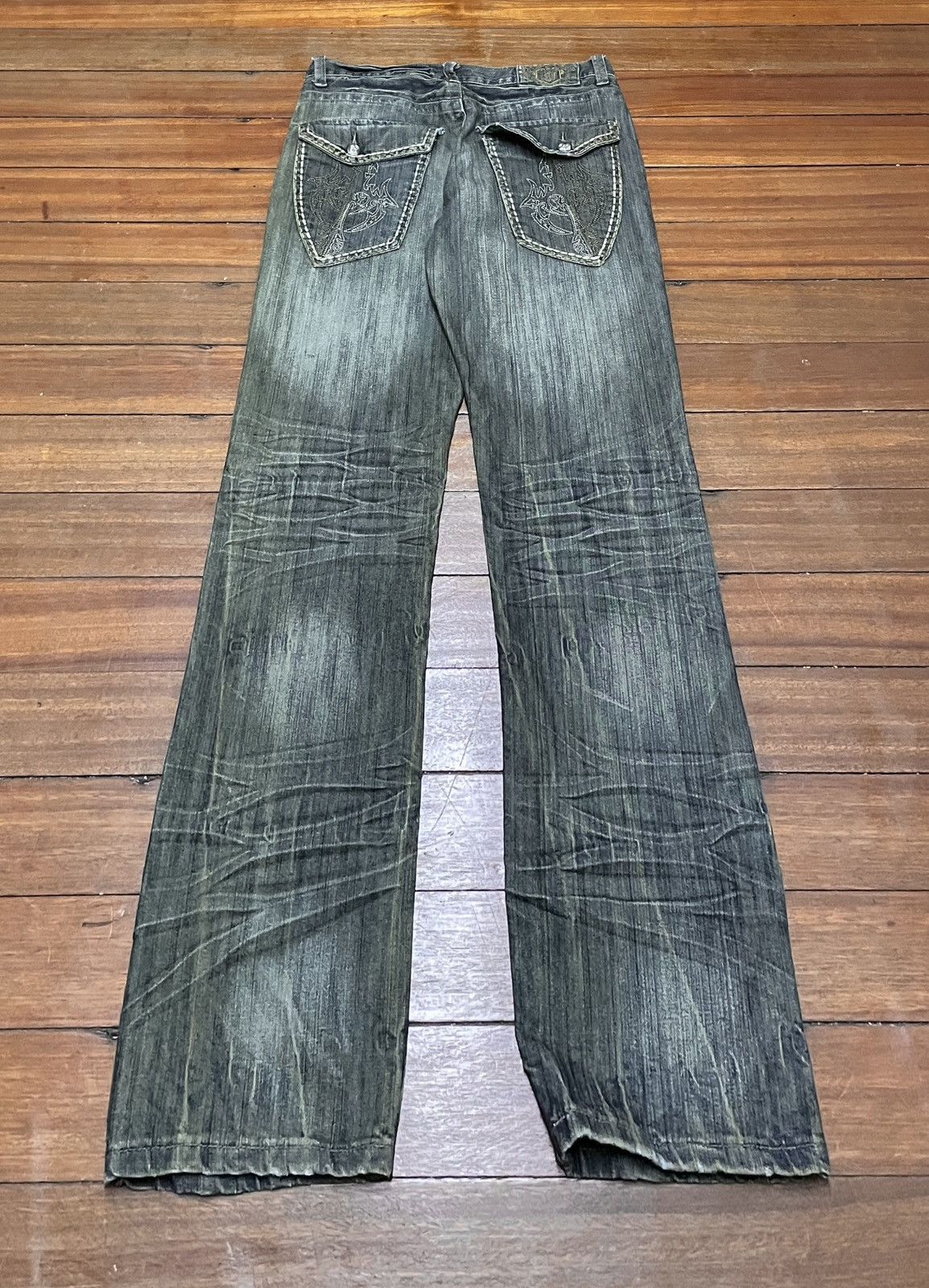 FUSAI Very Rare Vintage Japanese Brand Fusai Flash Jeans 2000s Size US 34 / EU 50 - 2 Thumbnail