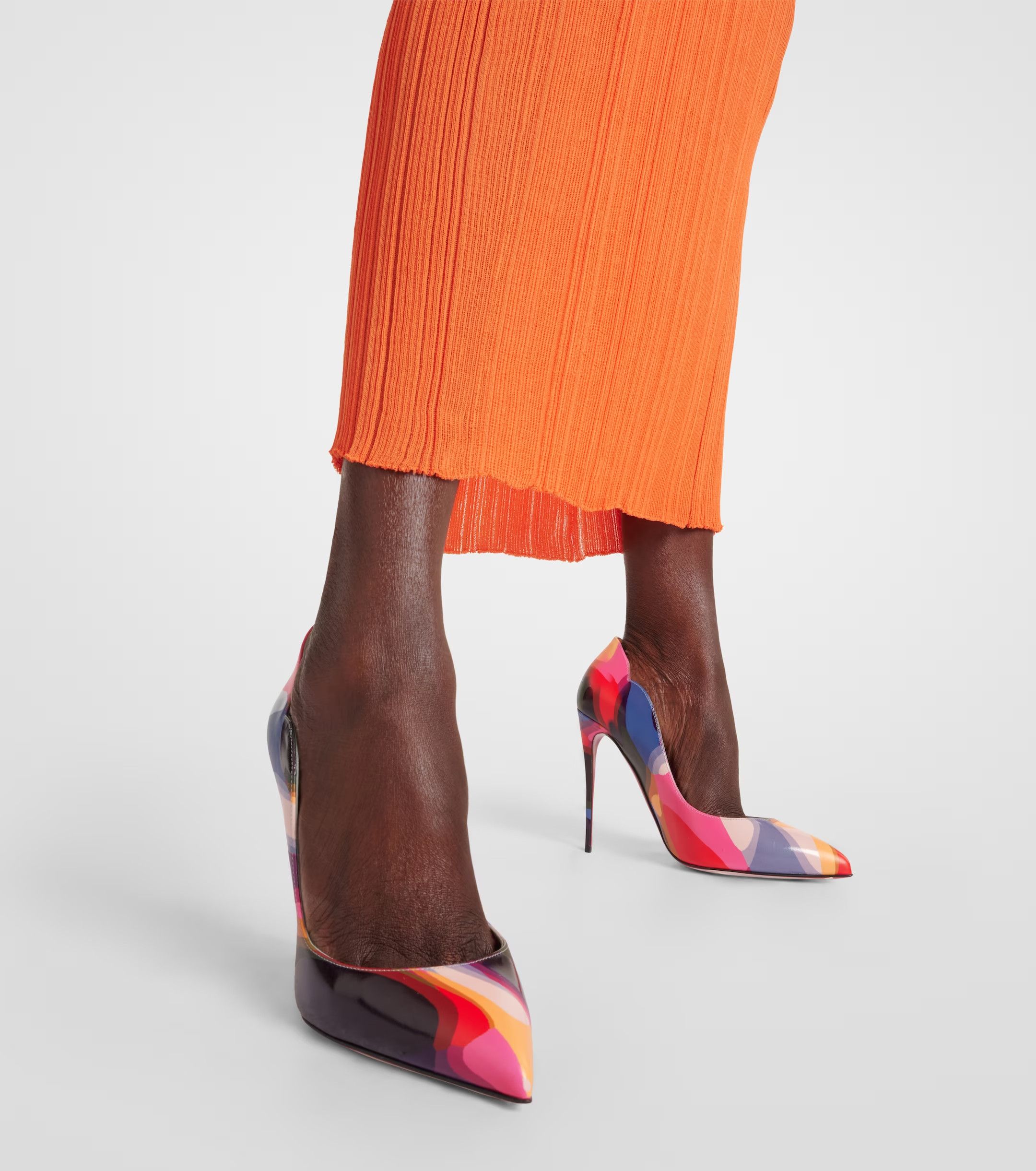 Christian Louboutin CHRISTIAN LOUBOUTIN Hot Chick printed leather pumps 7 37 Size US 6.5 / IT 36.5 - 3 Thumbnail