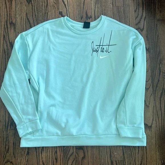 Nike Nike mint blue pullover Size L / US 10 / IT 46 - 3 Thumbnail