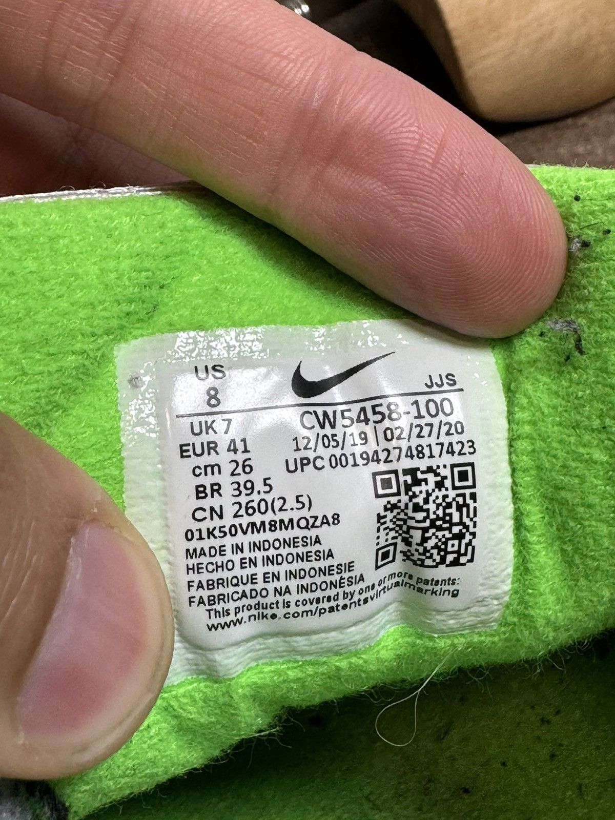 Nike Nike Air Max 90 Recraft Lime Green Mens Sneaker Size 8 Size US 8 / EU 41 - 7 Thumbnail