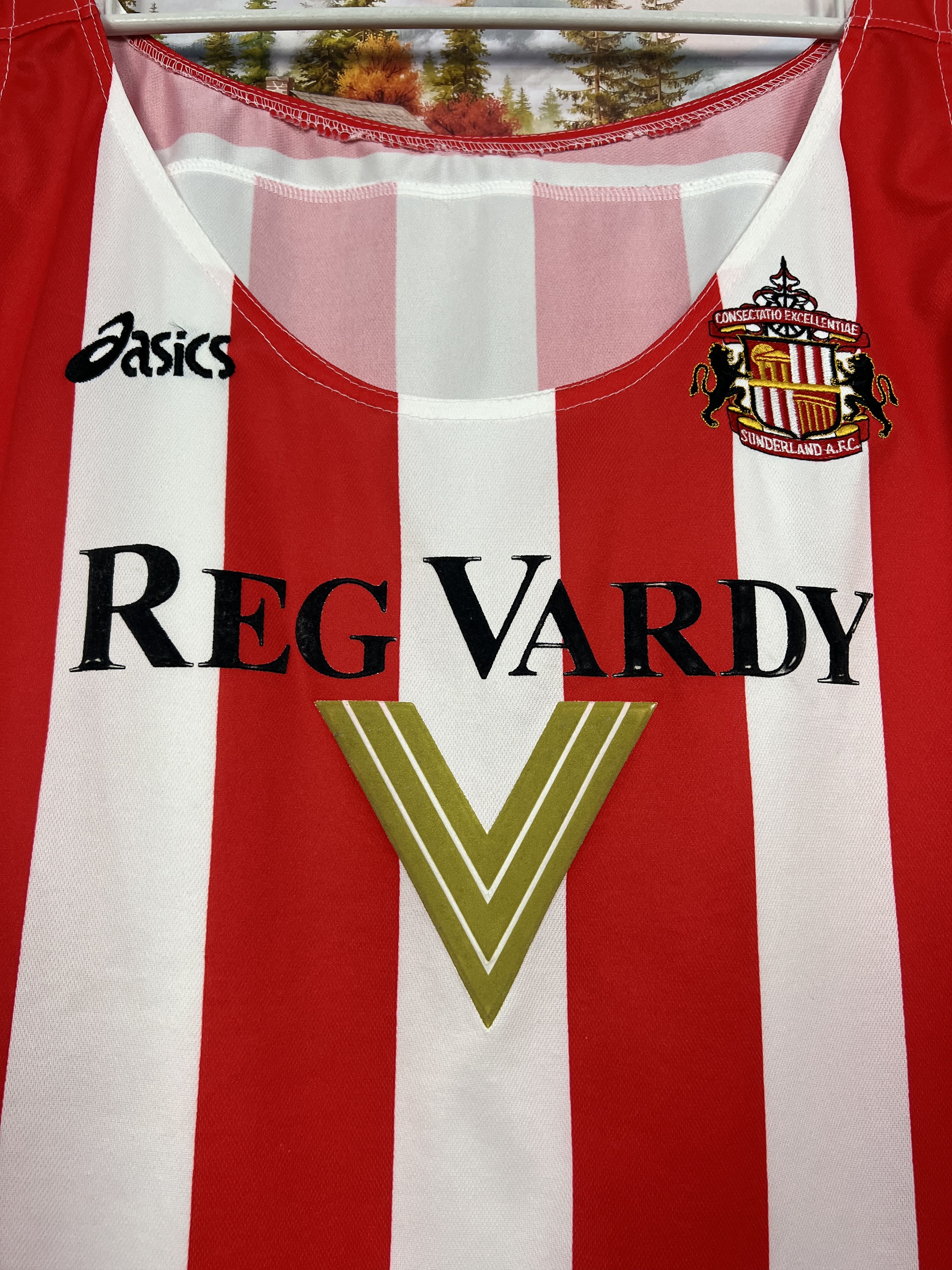 Asics Vintage ASICS Sunderland The Black Cats Football Shirt Size US XXL / EU 58 / 5 - 5 Thumbnail