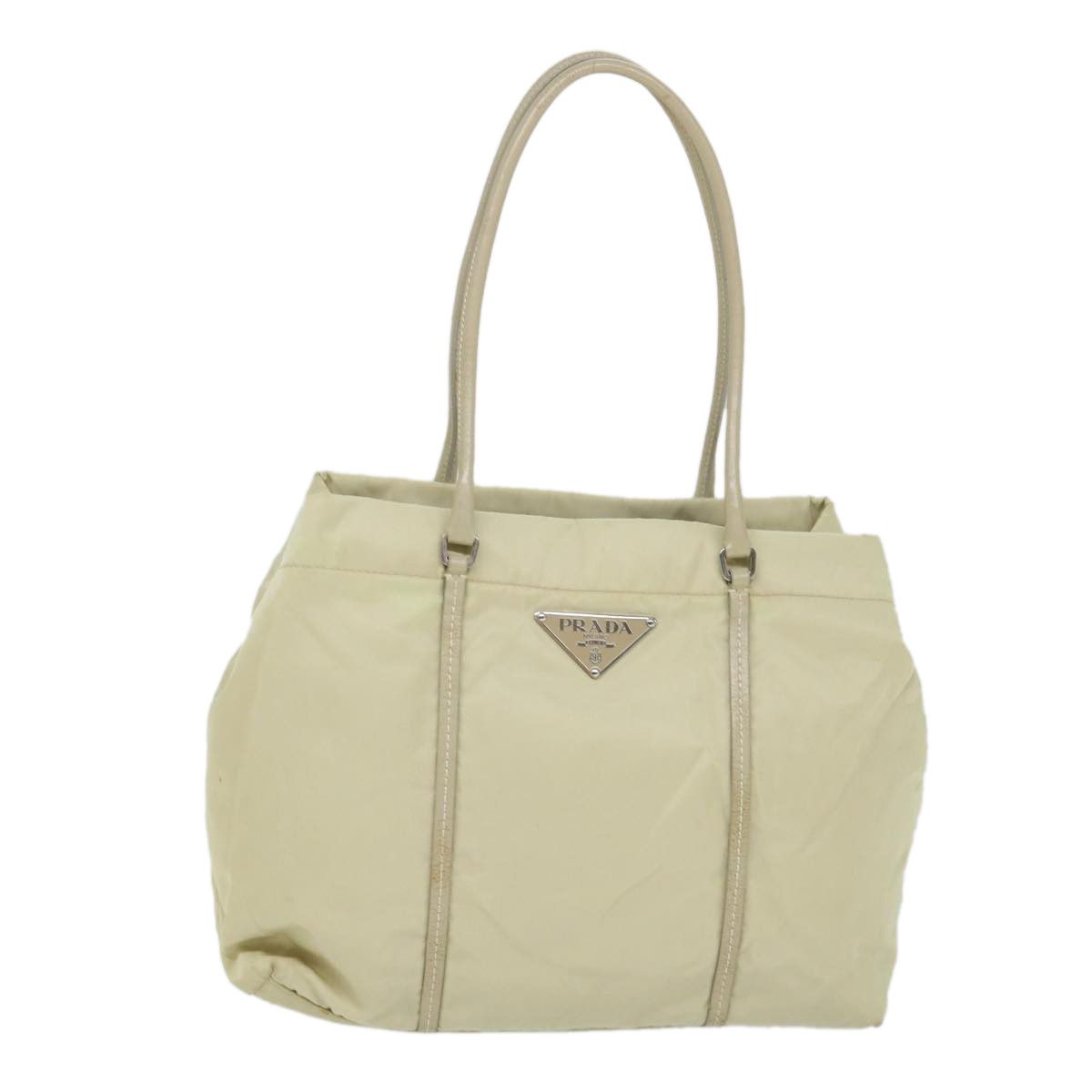 Prada Tessuto White Synthetic Shoulder Bag (Pre-Owned) Size ONE SIZE - 1 Thumbnail