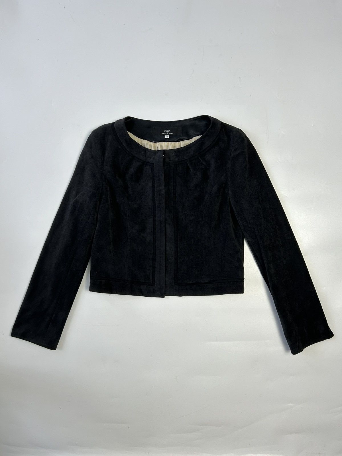 Designer × Japanese Brand × Yohji Yamamoto YOHJI YAMAMOTO INED BLACK SUEDE JACKET Size ONE SIZE - 1 Thumbnail