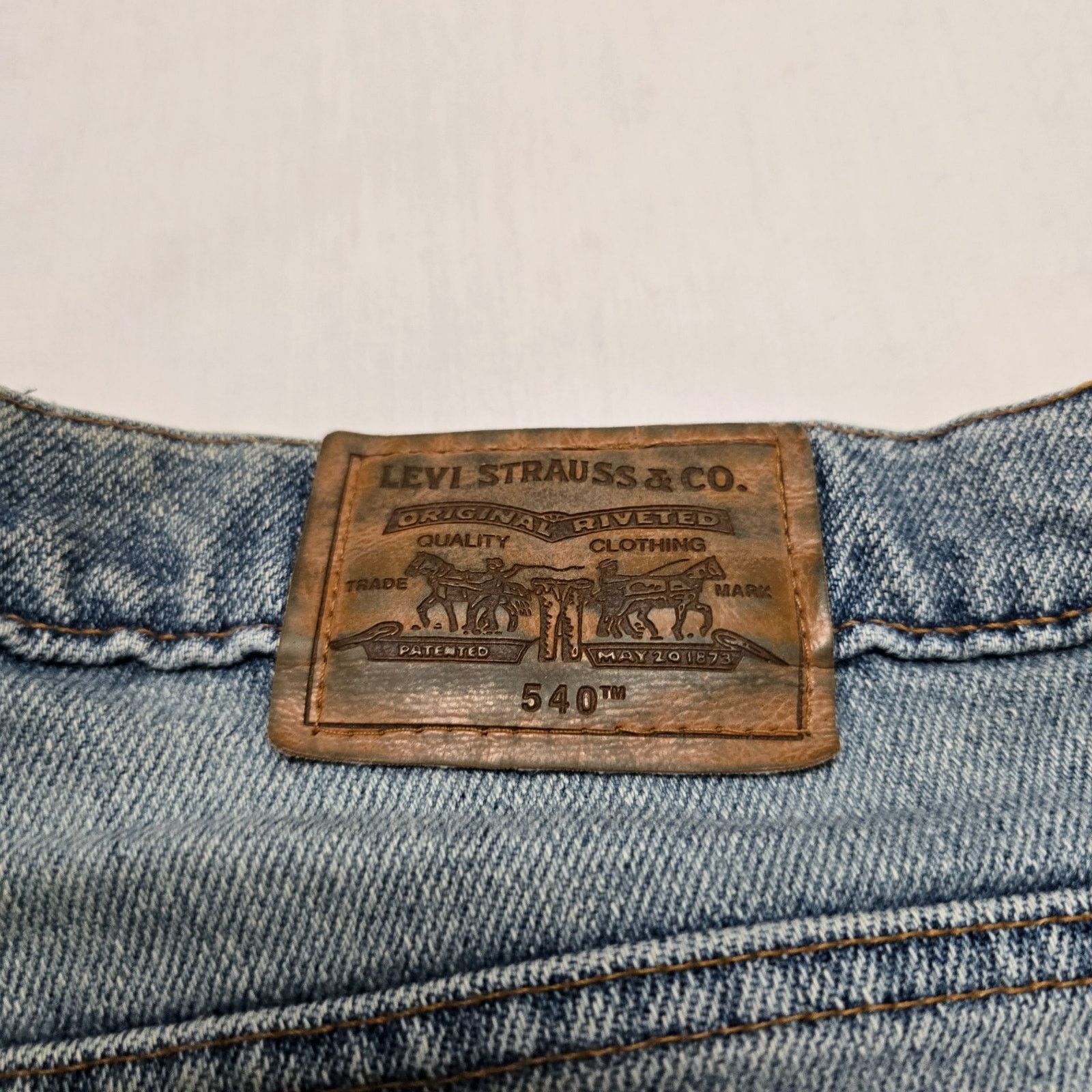 Levi's Levis 540 Flex Denim Jeans Mens 42x30 Light Wash Relaxed Fit Size US 42 / EU 58 - 7 Thumbnail