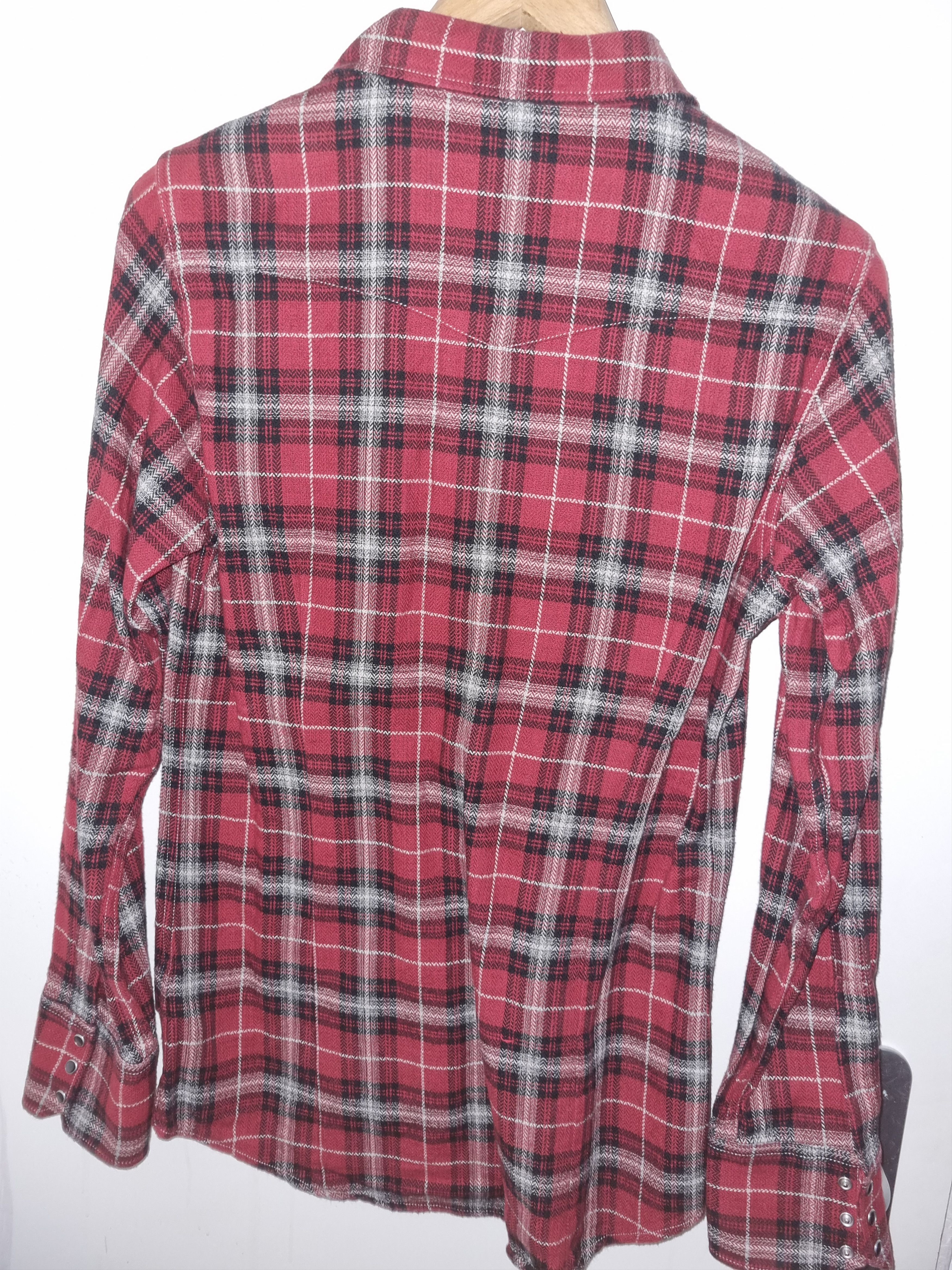 Dsquared2 Dsquared2 Western Flannel Plaid Shirt Red/Black Size US S / EU 44-46 / 1 - 3 Thumbnail