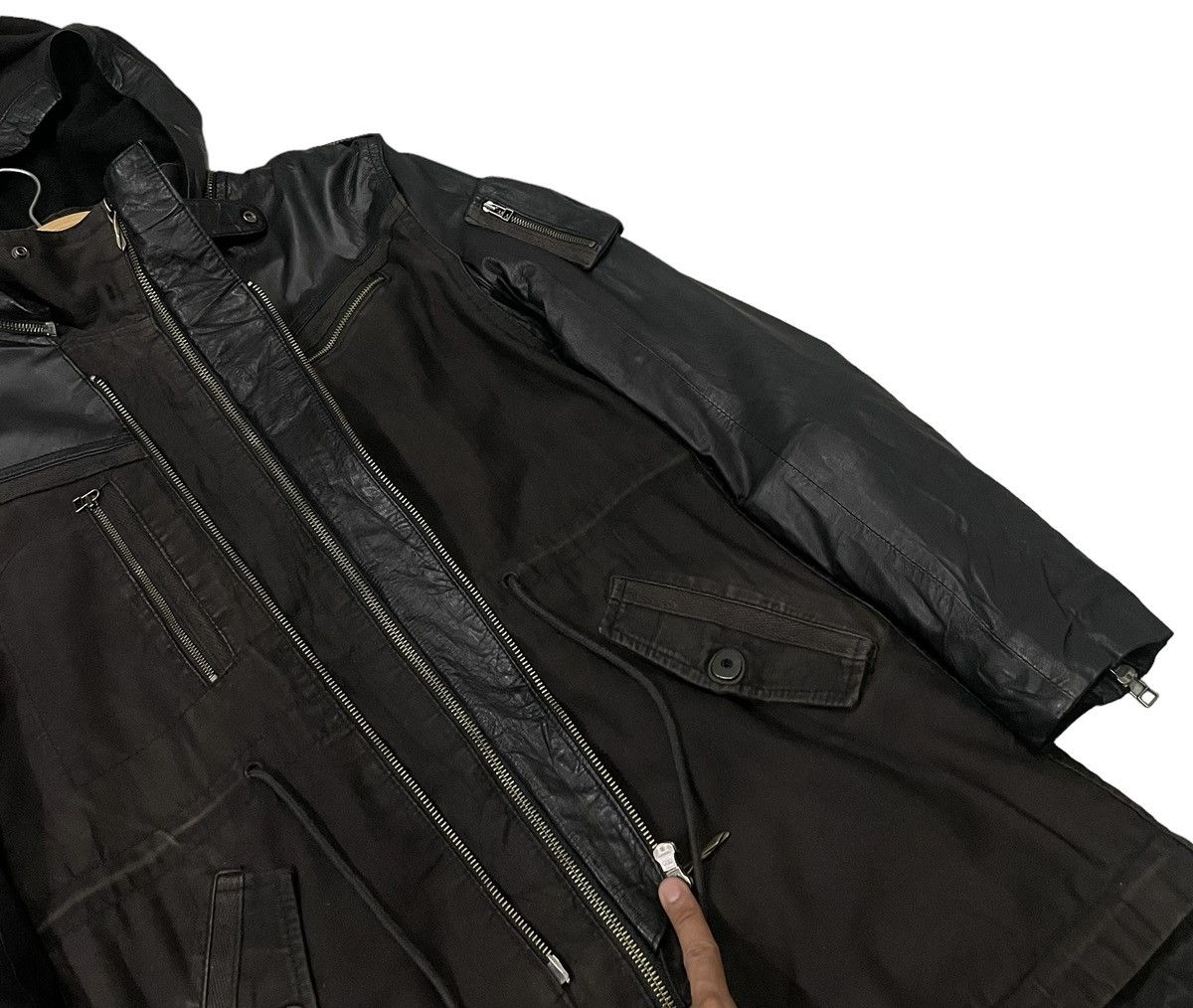 14th Addiction 14th Addiction Seditionaries Sheepskin Leather Parka Jacket Size US S / EU 44-46 / 1 - 17 Thumbnail