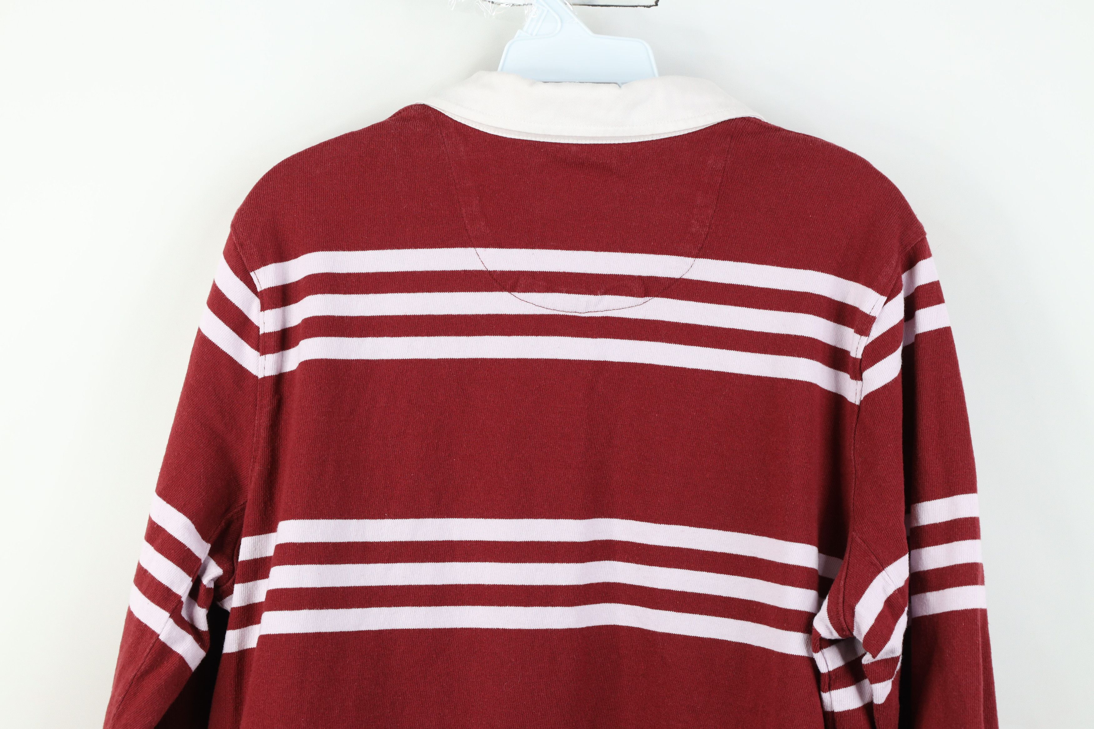 Lands' End Vintage 90s Lands End Heavy Long Sleeve Rugby Polo Shirt Size XL / US 12-14 / IT 48-50 - 13 Thumbnail
