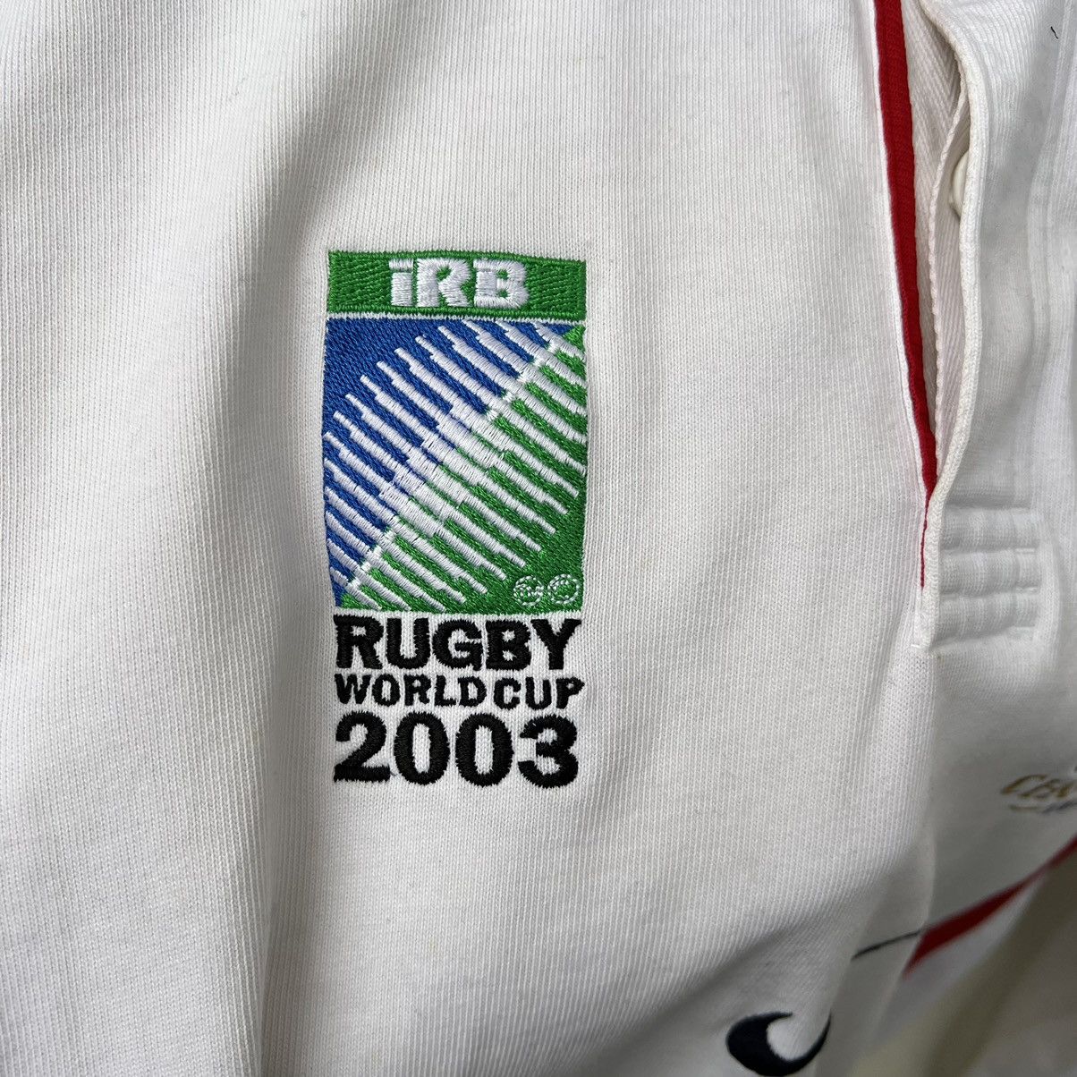Nike × Vintage Nike 2003 England World Cup Champions Rugby Shirt Size US L / EU 52-54 / 3 - 3 Thumbnail