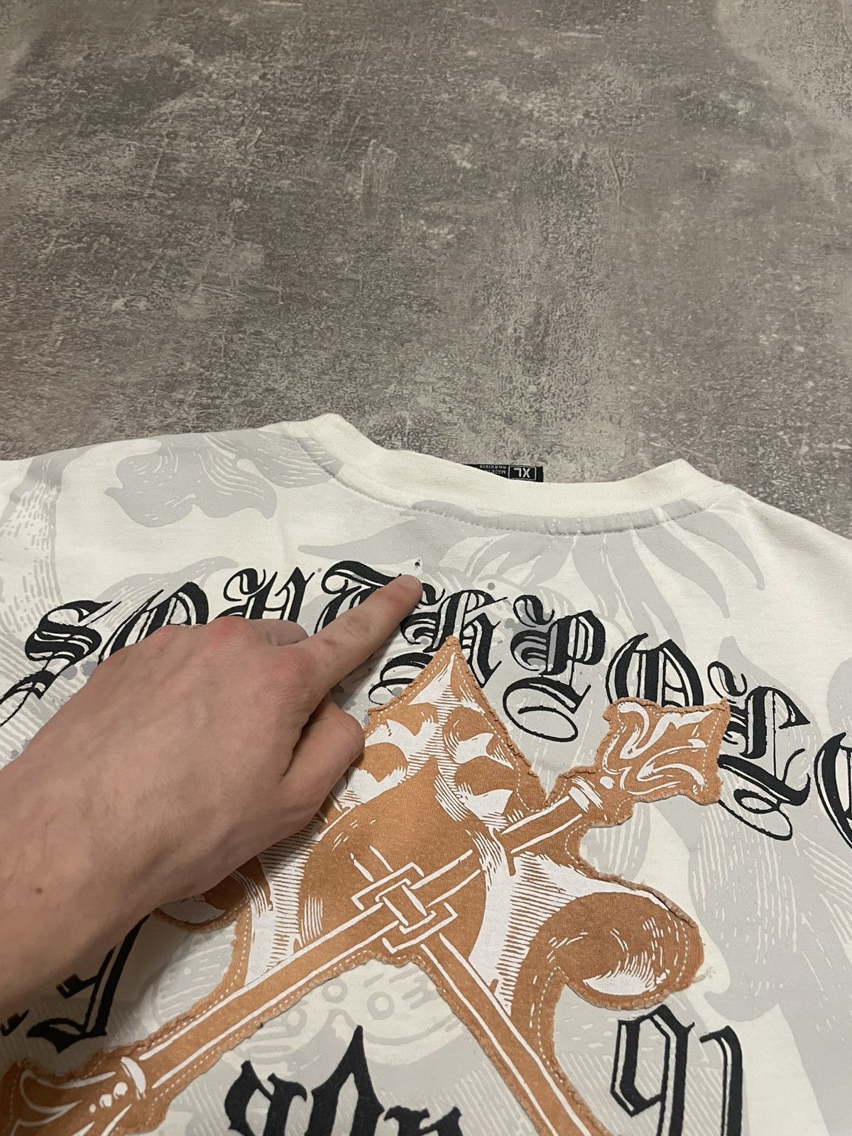 Southpole Vintage South Pole All Ower Print Rap T-Shirt 90s Size US XL / EU 56 / 4 - 18 Thumbnail