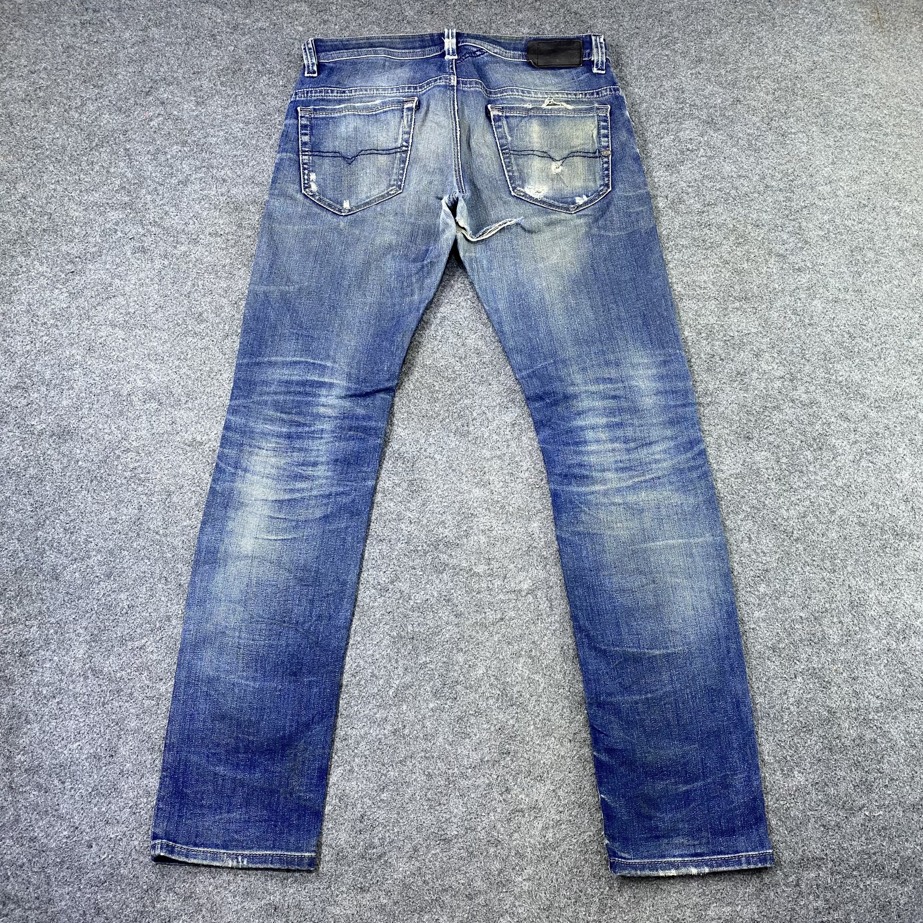 Diesel × If Six Was Nine Diesel Distressed Blue Wash Jeans-J1169 Size US 33 - 4 Thumbnail