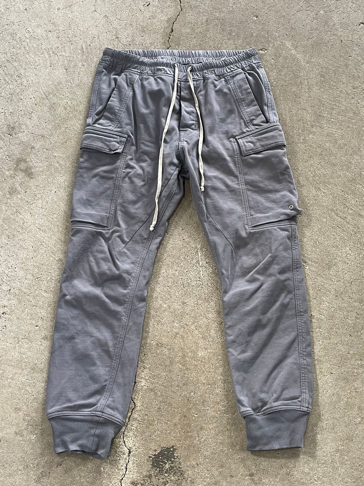 Pre-owned Rick Owens Babel Cargo Joggers In Grey