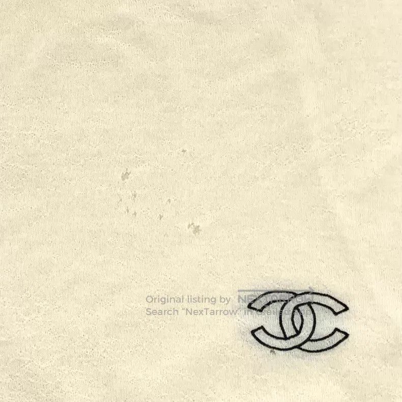 Chanel Chanel Beige double C embroidered cashmere scarf Size ONE SIZE - 4 Thumbnail