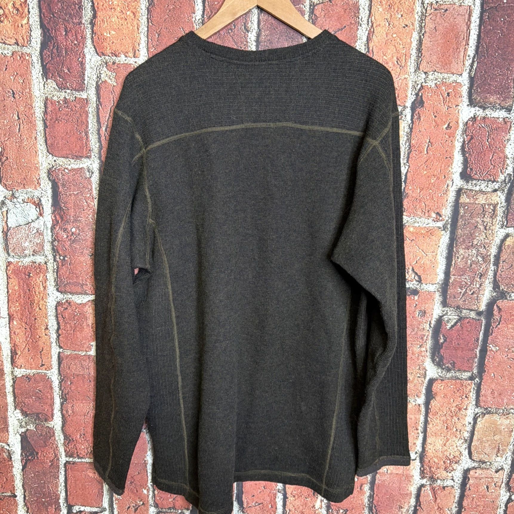 ExOfficio ExOfficio Mens Wool Blend Brown Sweater Long Sleeve Size Large Size US L / EU 52-54 / 3 - 4 Thumbnail
