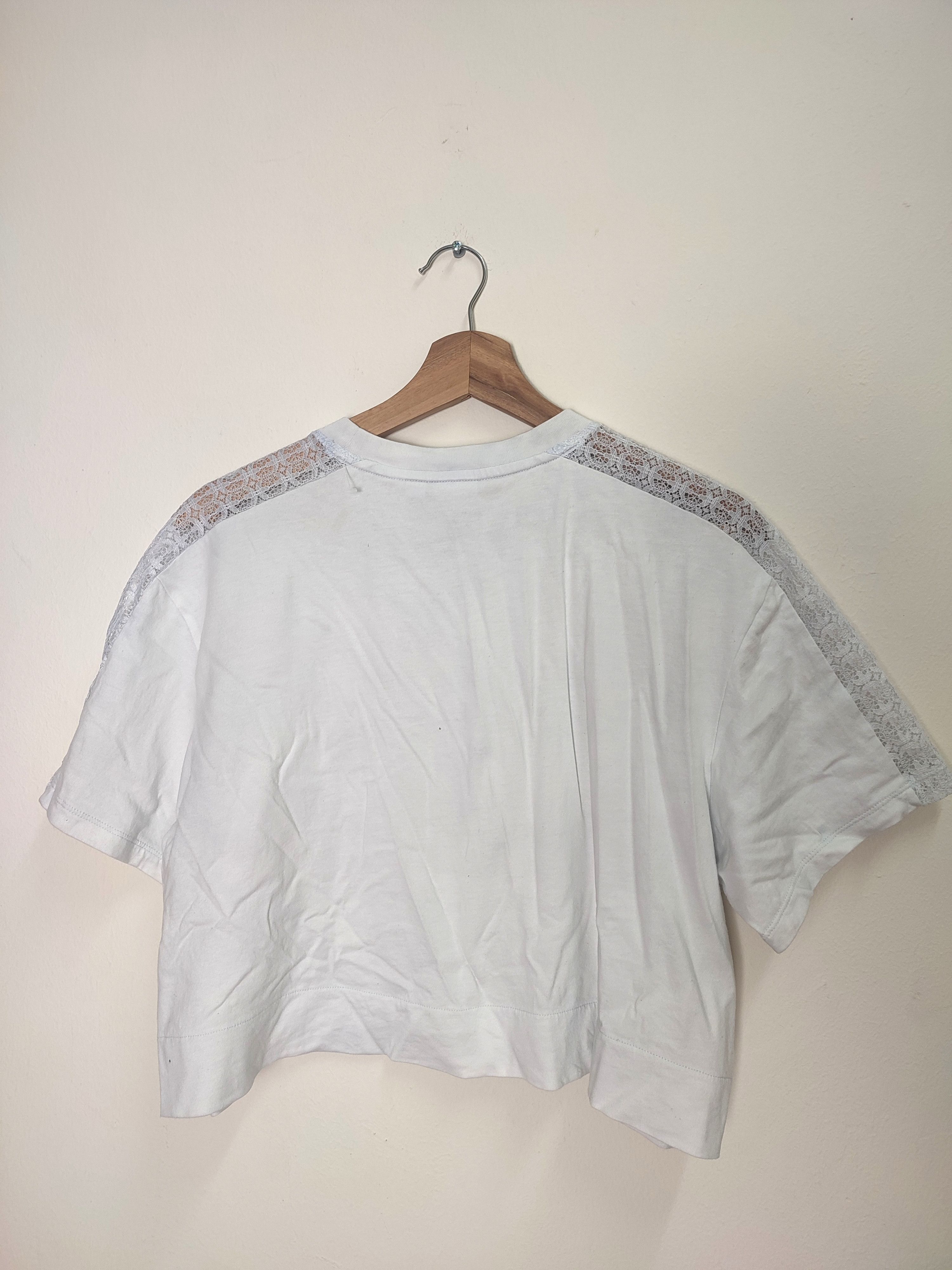 Adidas Adidas Crop Top with Lace Sleeves Size M / US 6-8 / IT 42-44 - 6 Thumbnail