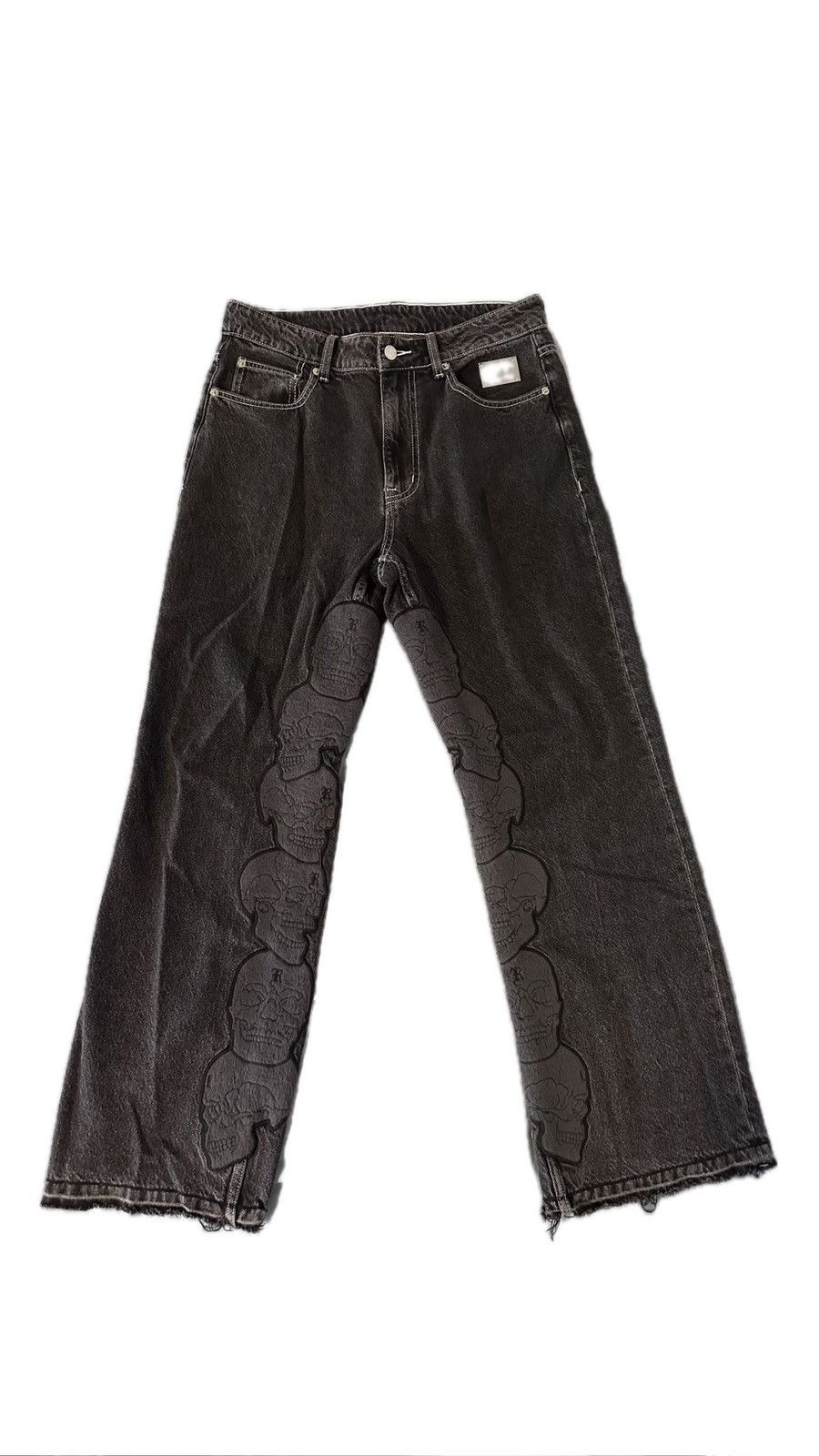 Revenge Revenge Skull Patch Jeans Size US 30 / EU 46 - 1 Thumbnail
