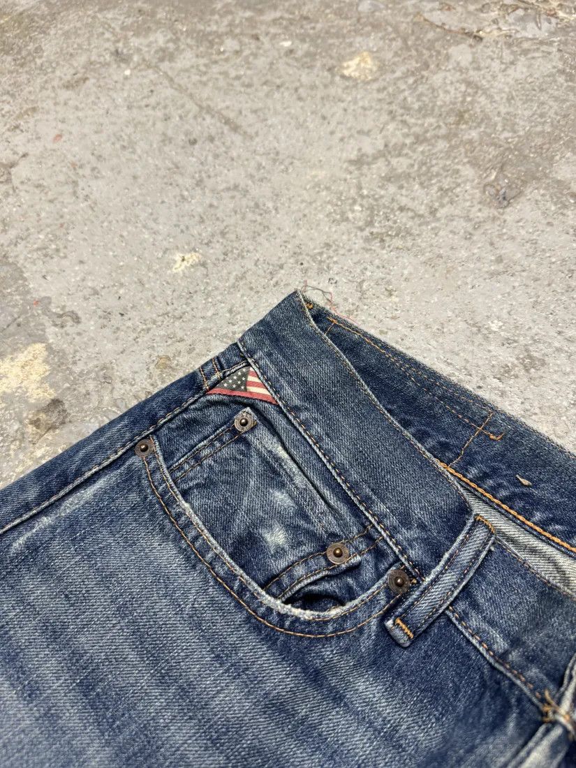 Polo Ralph Lauren × Vintage 1990s Ralph Lauren American Straight Faded Blue Denim Jeans Size US 31 - 8 Thumbnail