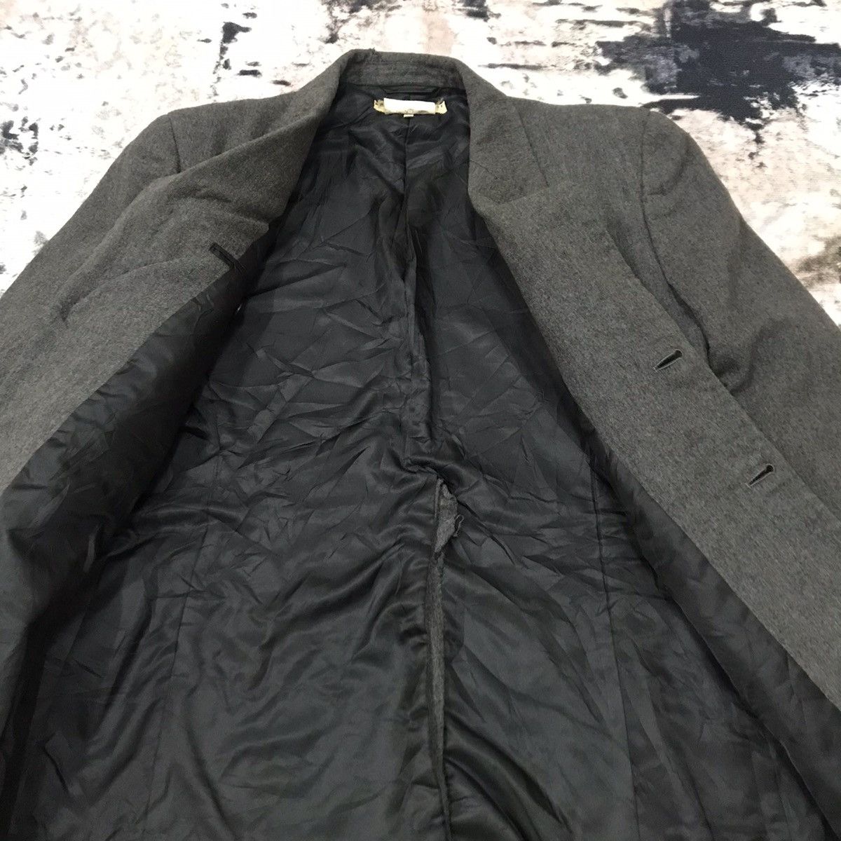 Japanese Brand Katharine Hamnett London Wool Blazer Long Size 38S - 6 Thumbnail