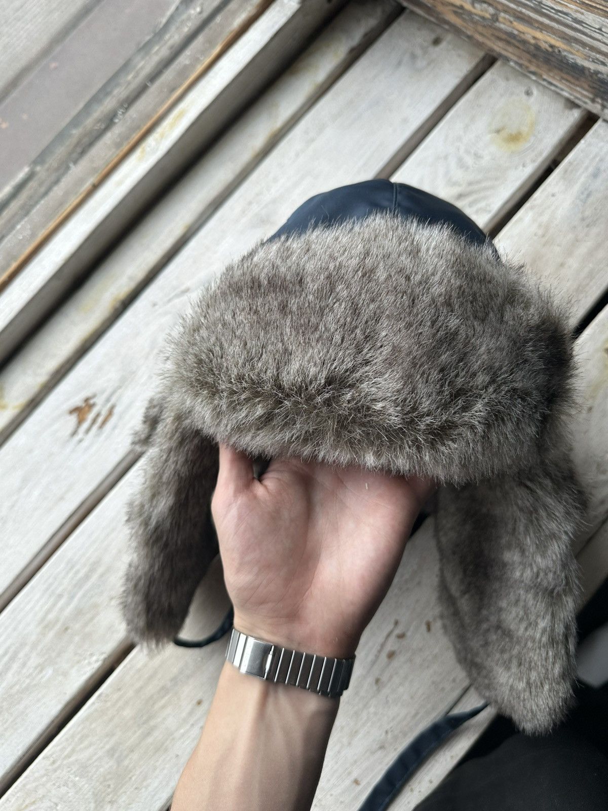 Vintage 🚨Y2K HYPE FUZZY MOHAIRE AVIATOR USHANKA HAT bubble Size ONE SIZE - 7 Thumbnail