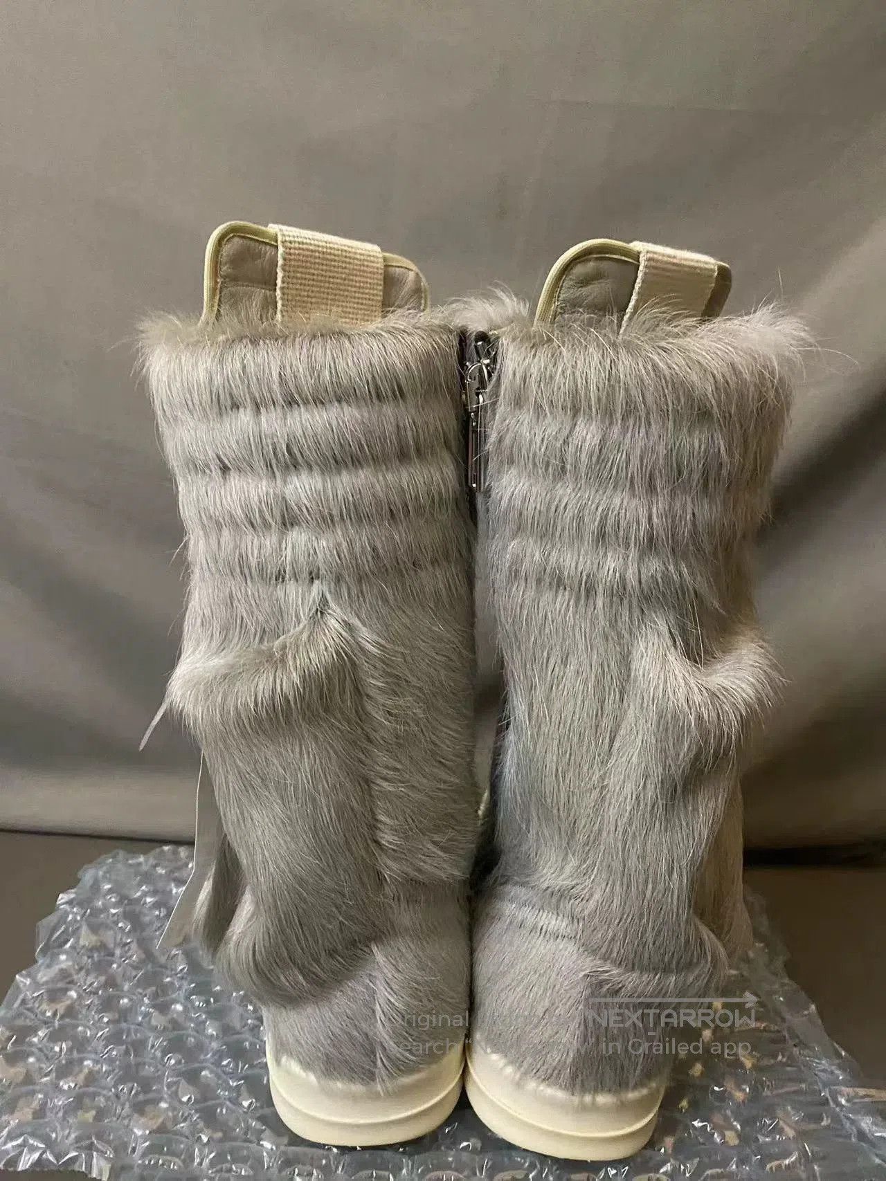 Rick Owens Rick Owens Gray High-Top Cargo Boots. Size US 6 / EU 39 - 3 Thumbnail