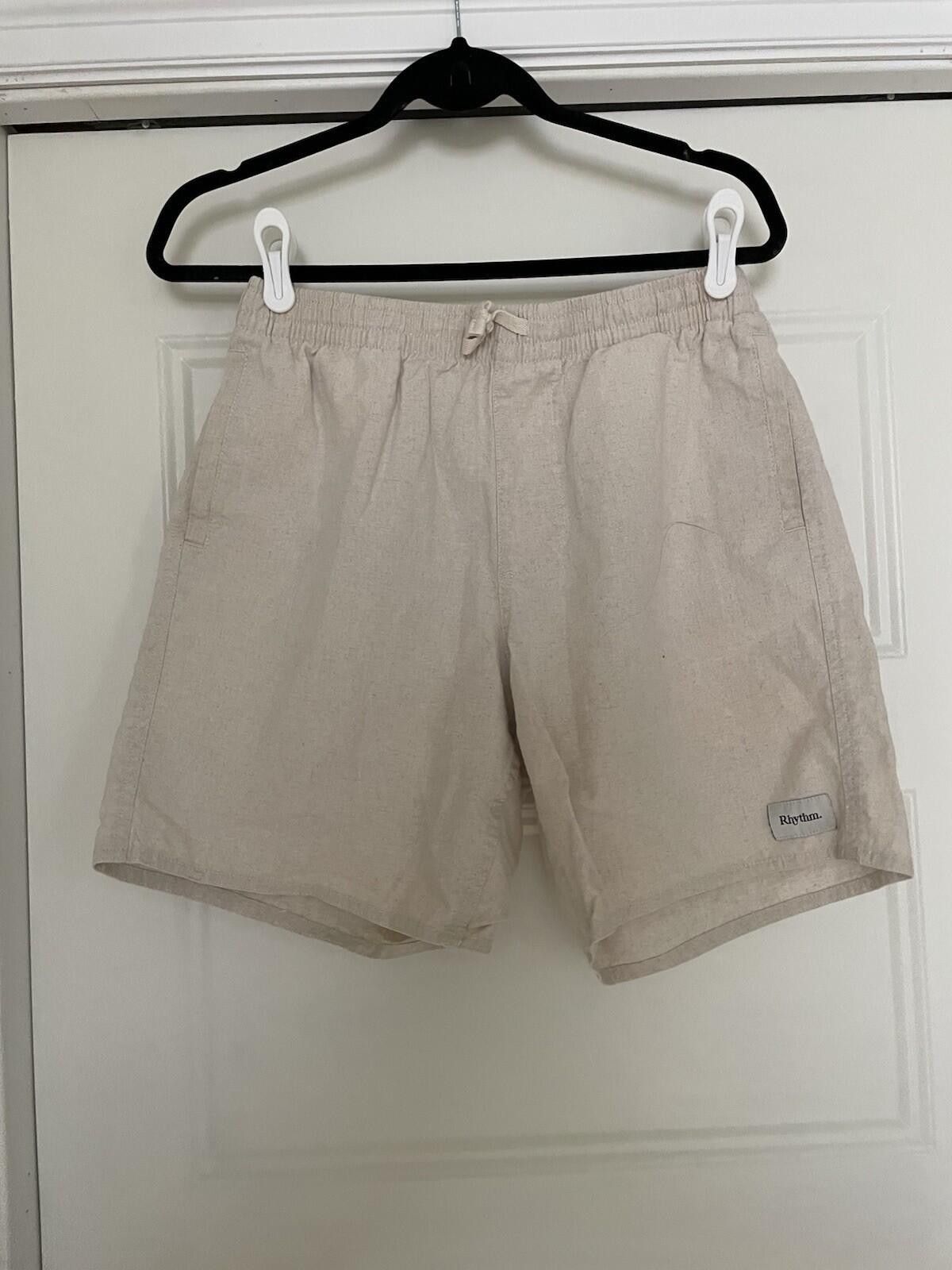 Rhythm Rhythm Off White Draw String Shorts Men 32 Size US 32 / EU 48 - 1 Thumbnail