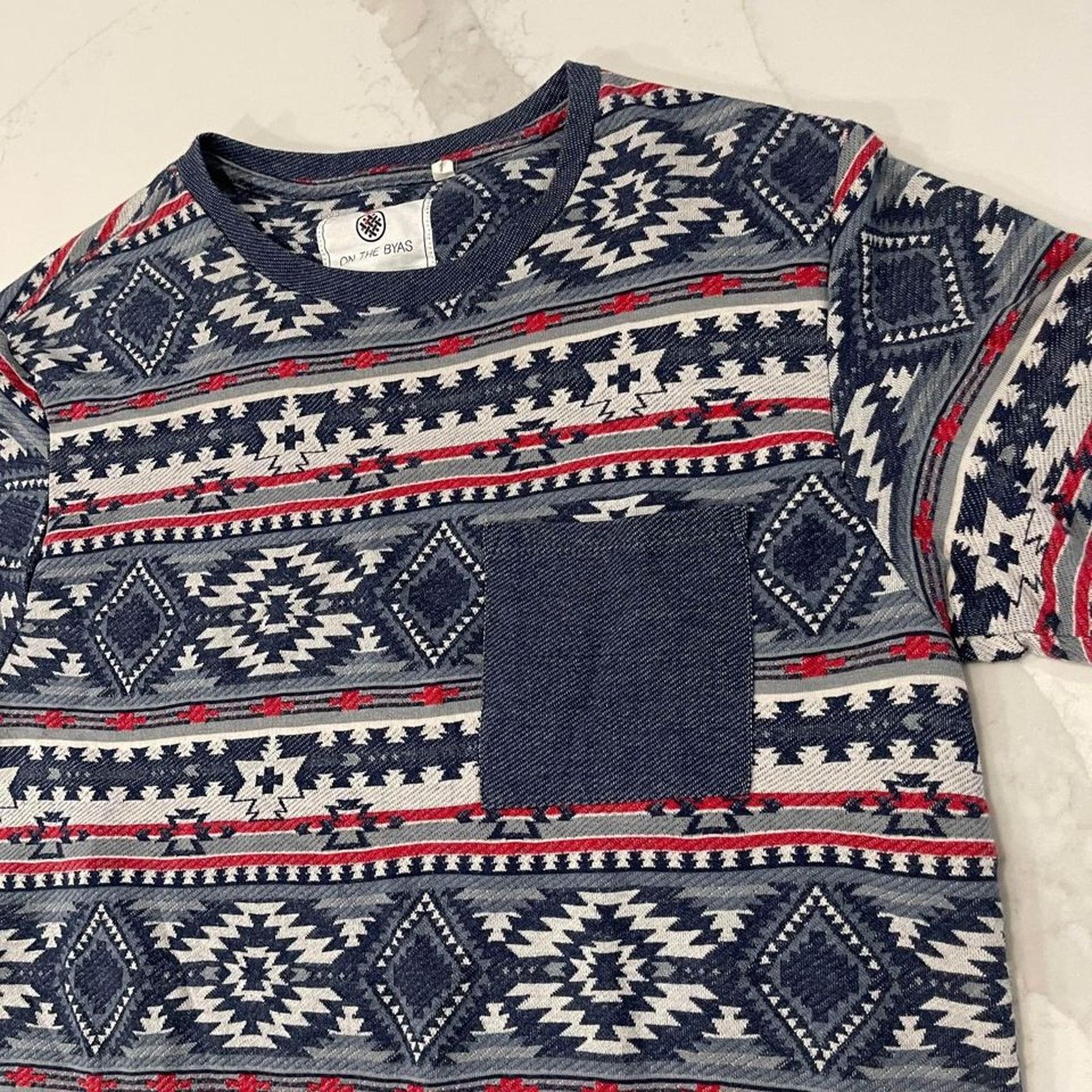 On The Byas On the Byas Aztec Tribal Short Sleeve T Shirt Men’s Small Size US S / EU 44-46 / 1 - 2 Thumbnail