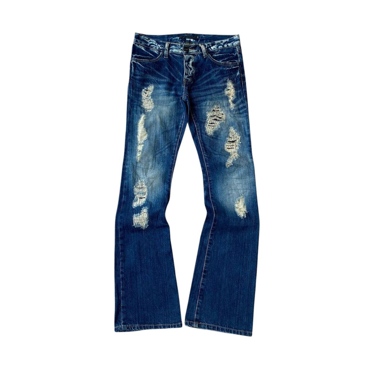 GOSTAR DE FUGA FLARED FUGA DISTRESSED DENIM BOOTCUT W29" Size US 30 / EU 46 - 2 Thumbnail