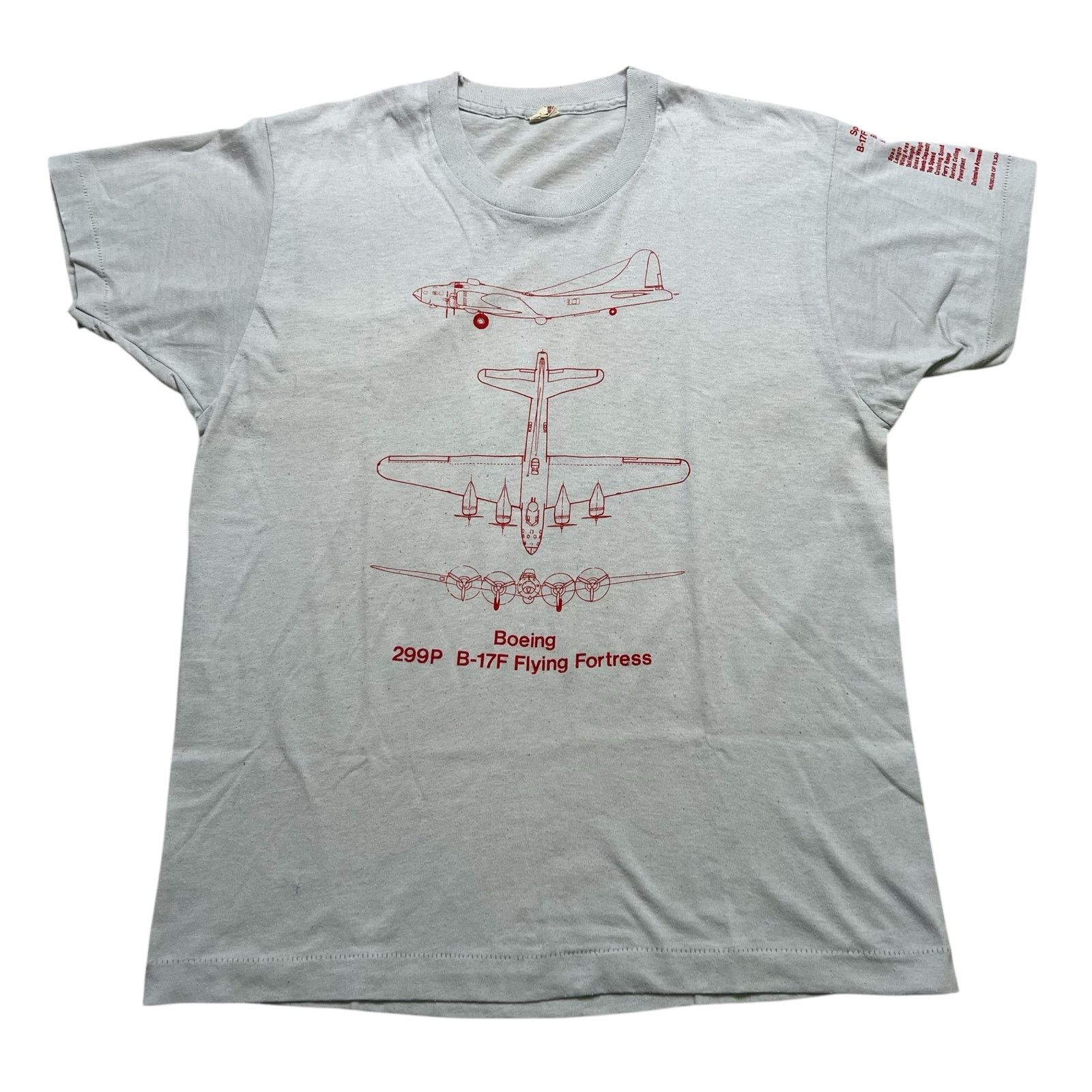 Vintage Vintage Flying Fortress Museum of Flight T-Shirt Sz L WWII Size US L / EU 52-54 / 3 - 1 Thumbnail