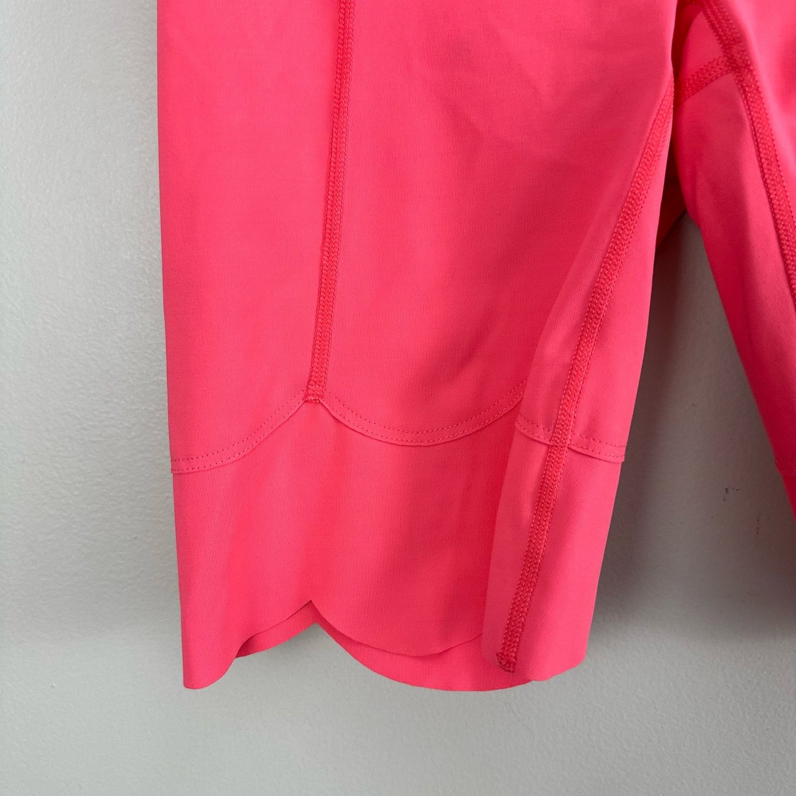 Free People Free People Pink Petal Pusher Scalloped Biker Bike Shorts XS Size 24" / US 00 / IT 34 - 5 Thumbnail