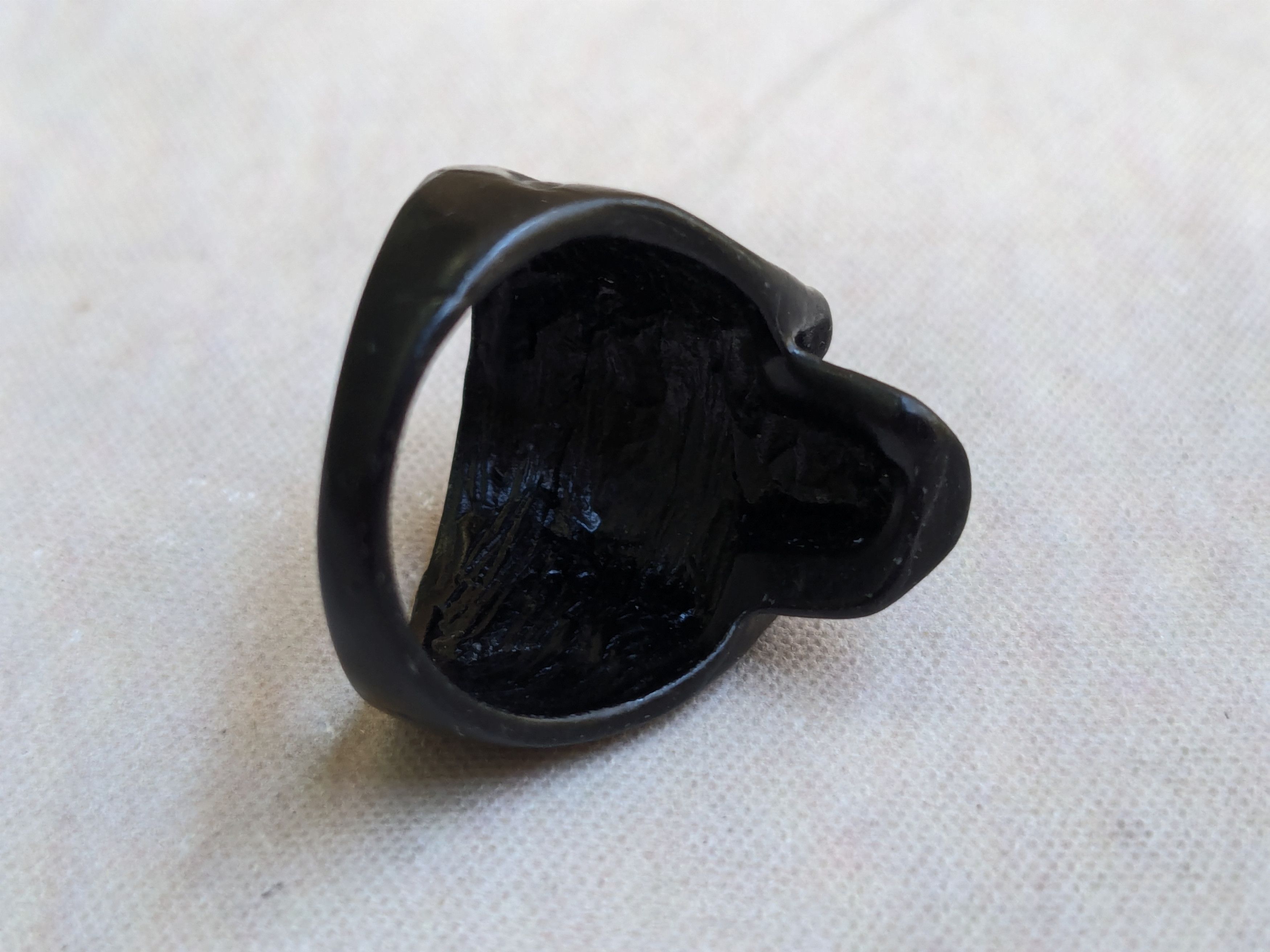 Jewelry Black Skull Ring 9.25 Size ONE SIZE - 8 Thumbnail