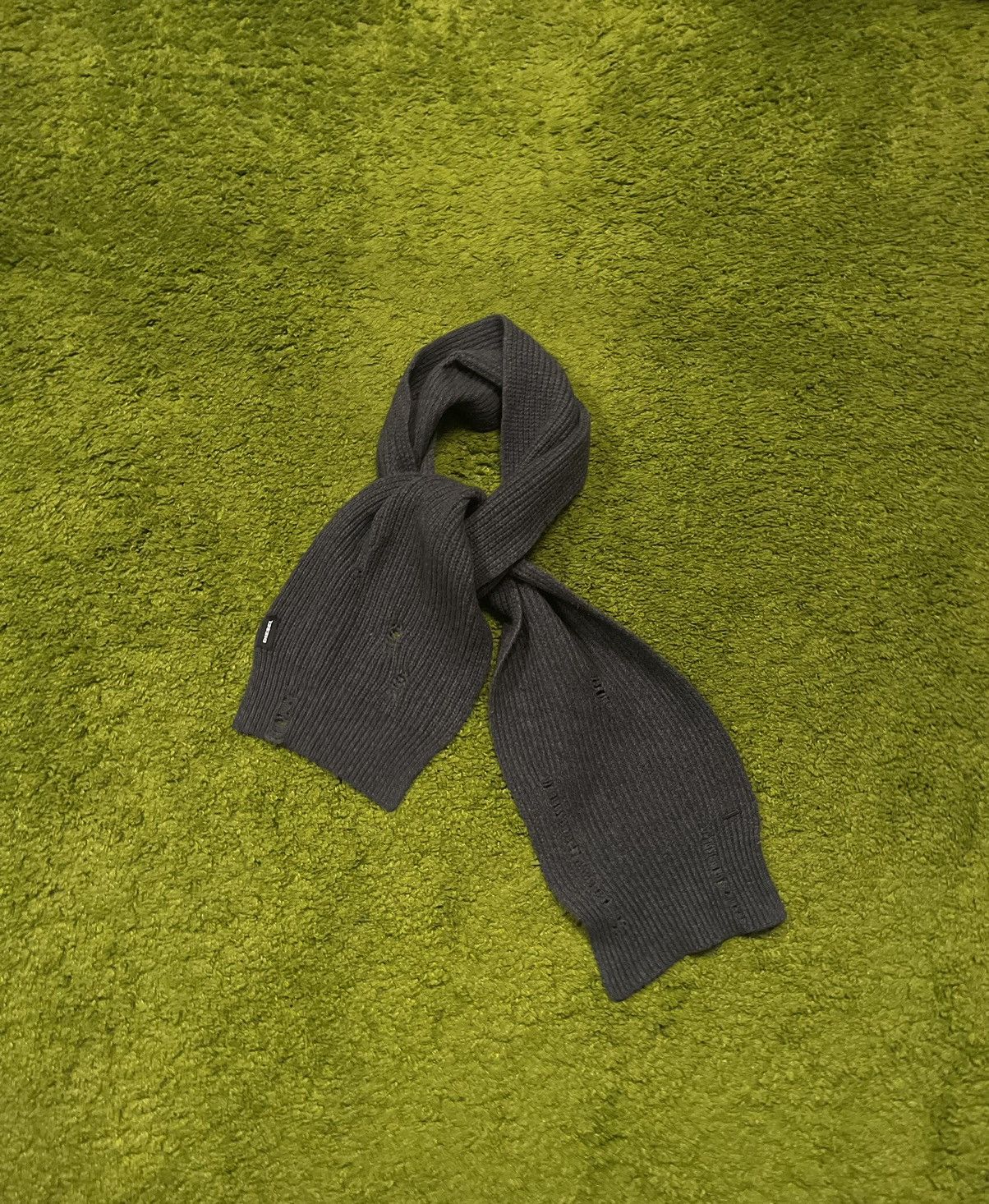 Diesel Diesel avant garde opium style factory distressed scarf wool Size ONE SIZE - 2 Thumbnail
