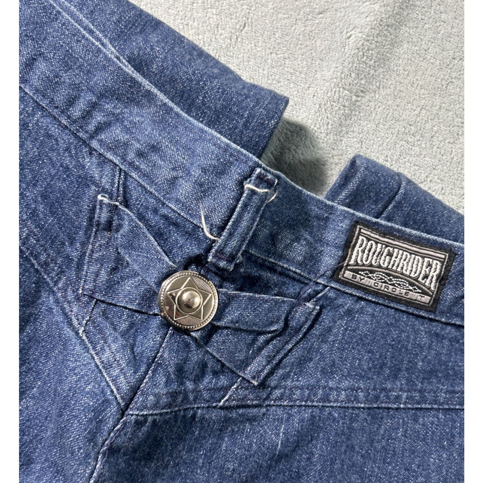 Levi's Rough Riders Buckle Back Style Jeans Womens 32x36 Bare Back Size 38" / US 16 / IT 52 - 4 Thumbnail