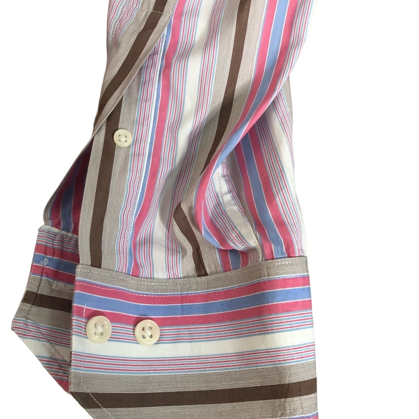 Designer Mario Tomei Multicolored Striped button down Size M Size US M / EU 48-50 / 2 - 6 Thumbnail