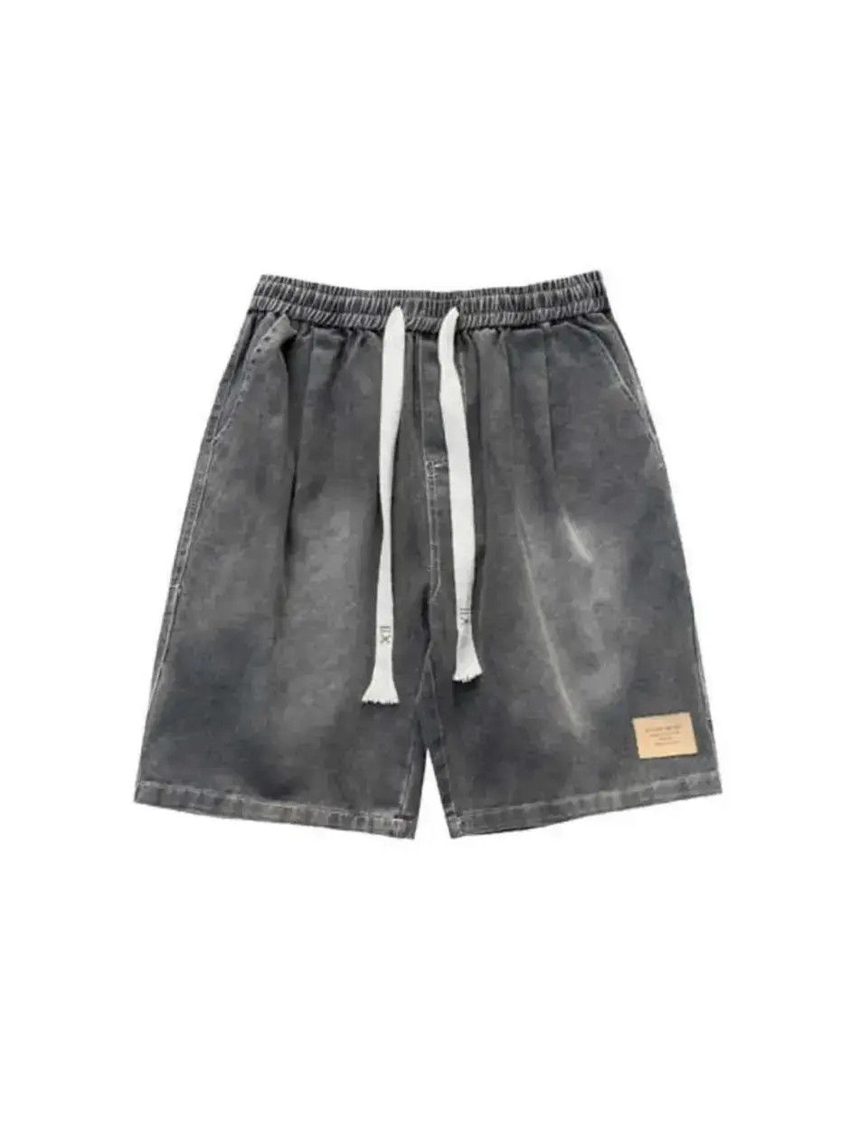 Japanese Brand Retro washed straight leg denim shorts Size US 32 / EU 48 - 6 Thumbnail