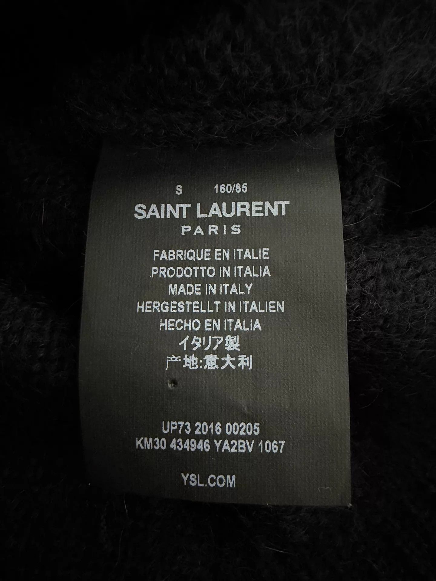 Saint Laurent Paris SLP 16fw Black Starry Mohair Turtleneck Sweater S Size US S / EU 44-46 / 1 - 6 Thumbnail