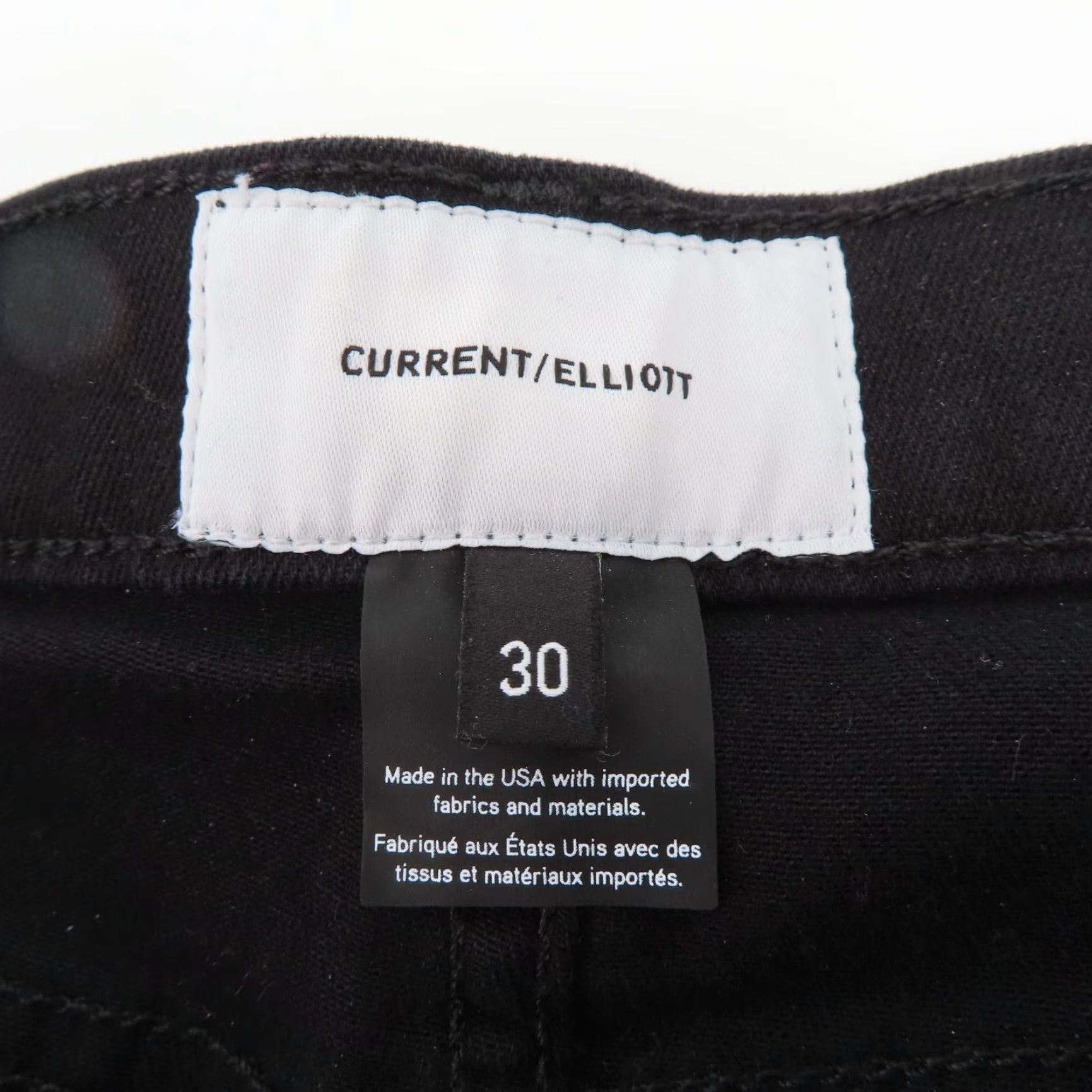 Vintage Current/Elliott Womens Jeans The Ankle Skinny Jet Black Denim 5-Pocket Pockets Stretch Size 30 Regular Womens Size 30" / US 8 / IT 44 - 5 Thumbnail