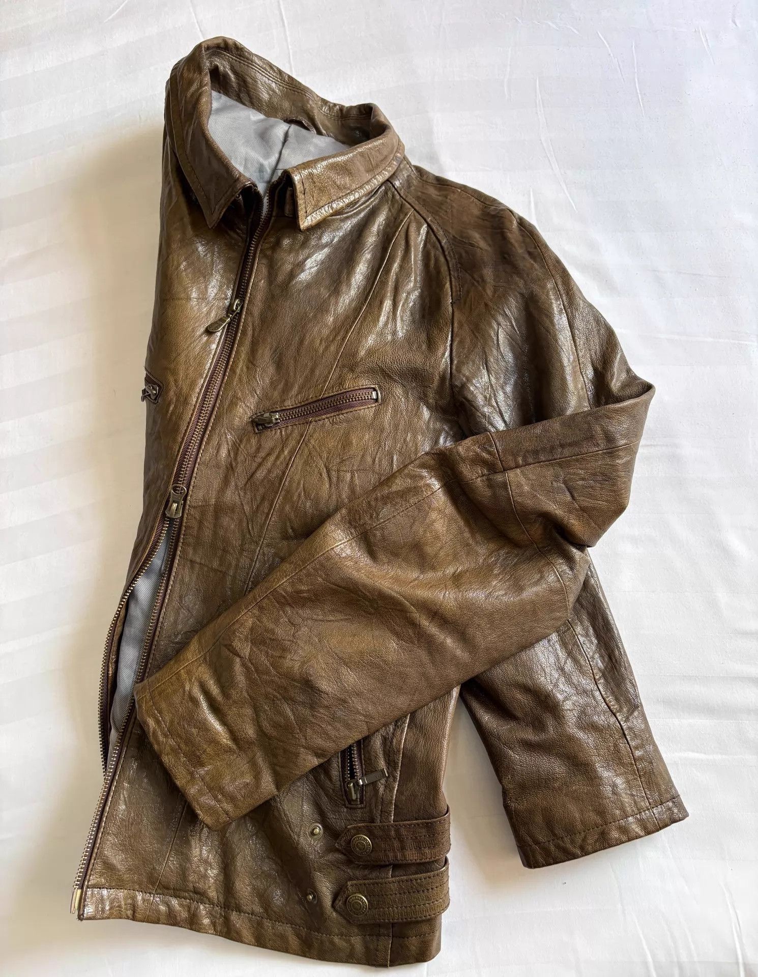 Tornado Mart Tornado Mart Vintage Distressed Workwear Leather Jacket Size US L / EU 52-54 / 3 - 9 Thumbnail
