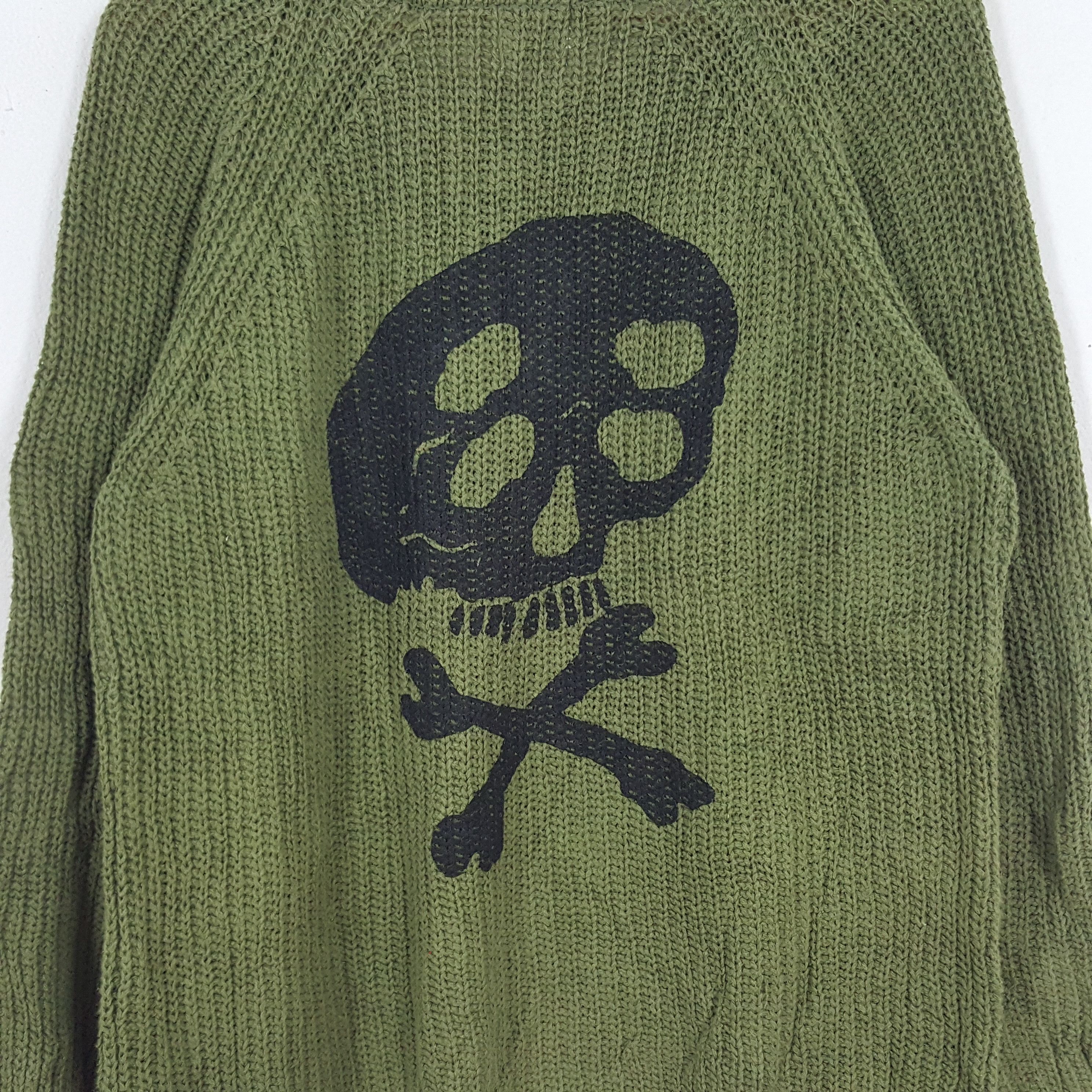Japanese Brand × Vintage Vintage Skulls Japanese Punk Style KAPITAL Sweater Knitwear Size US M / EU 48-50 / 2 - 2 Thumbnail