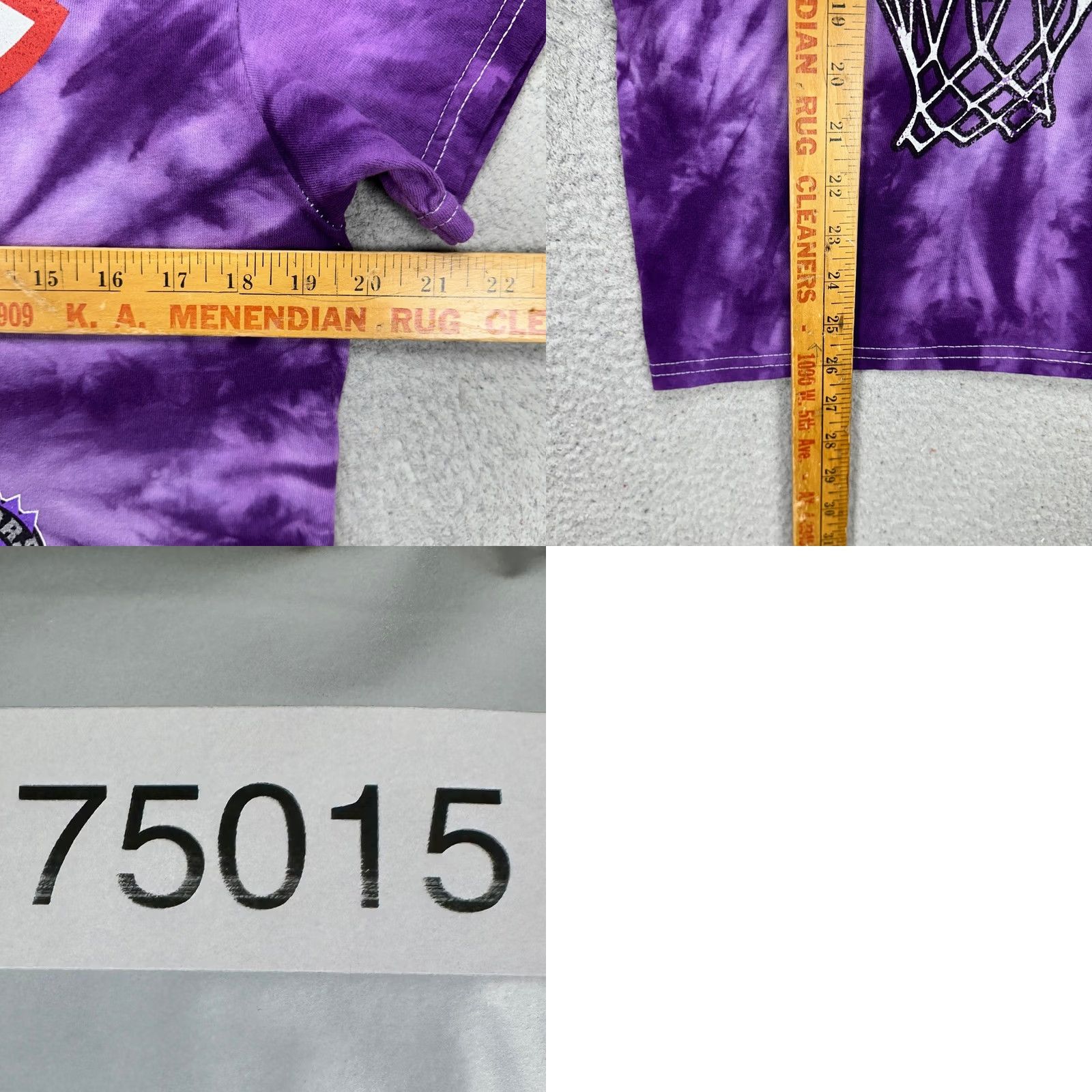 Mitchell & Ness Mitchell Ness Toronto Raptors T-Shirt Men Hardwood Classic Purple Tie Dye Short Sleeve Crew Neck Medium Graphic Print 40in Chest 26in Length Mens Size US M / EU 48-50 / 2 - 8 Thumbnail
