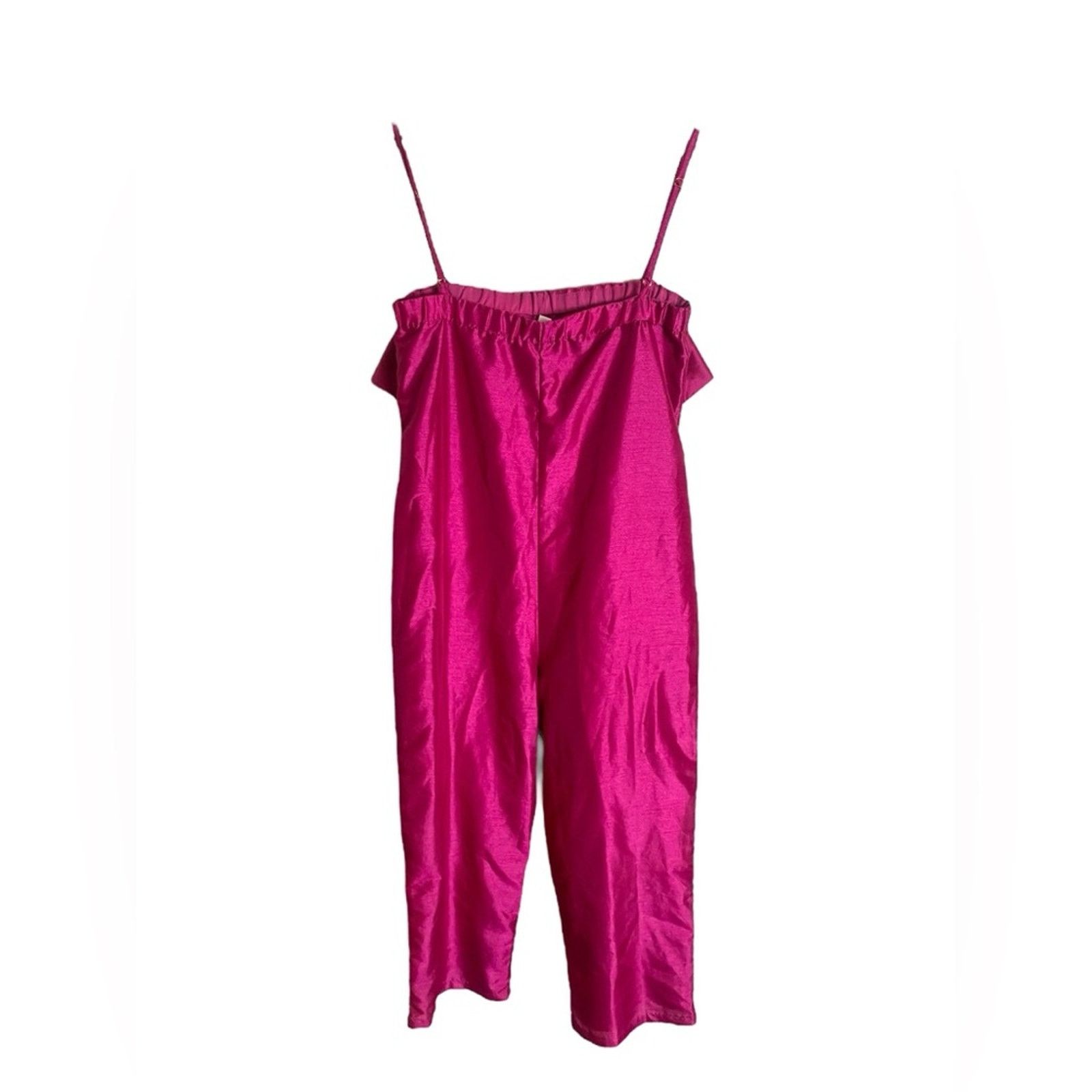 Anthropologie Anthropologie Hutch Satin Bow-Tie Jumpsuit Pink S Size 26" / US 2 / IT 38 - 4 Thumbnail