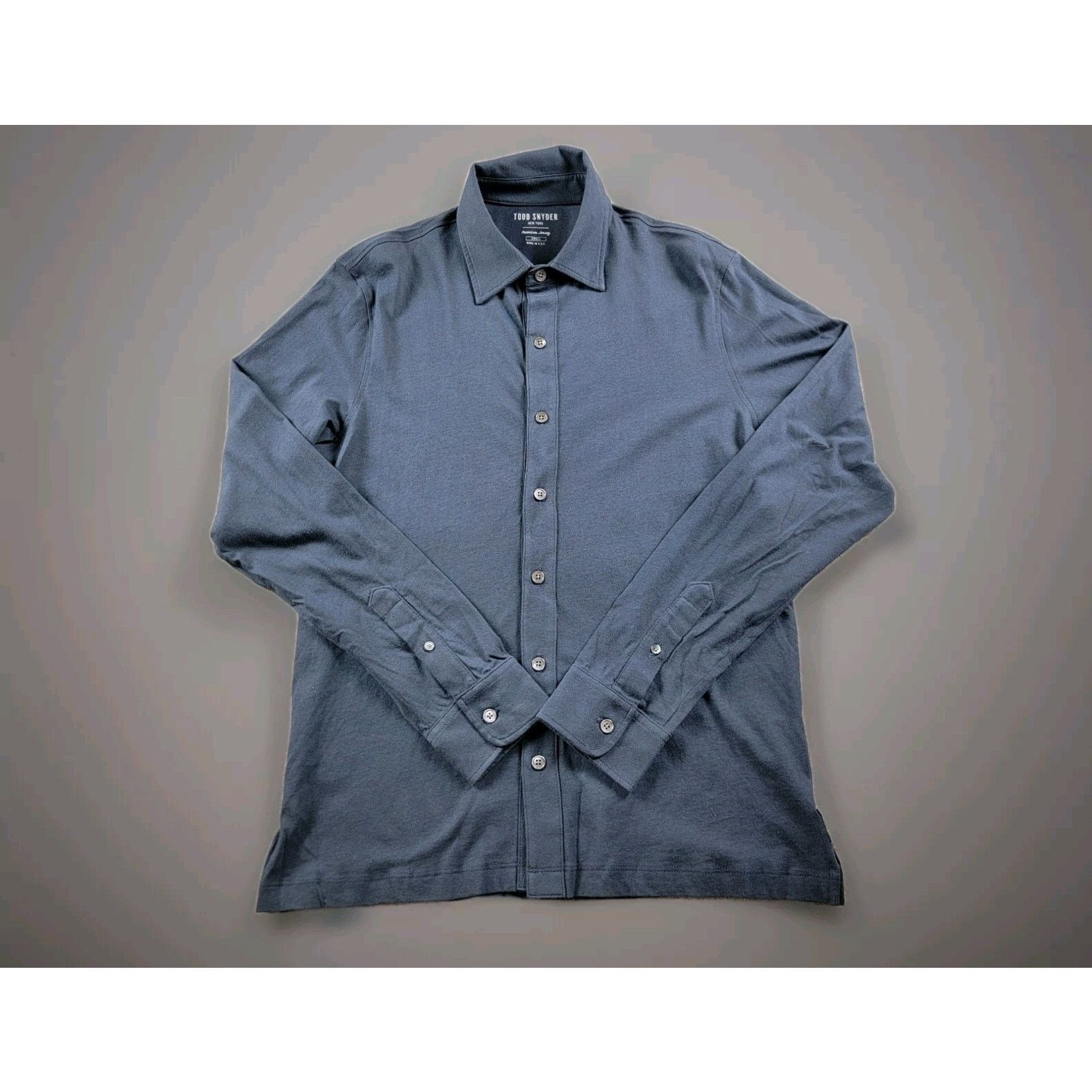 Todd Snyder Todd Snyder L.A. Premium Jersey Button Down Shirt Size US S / EU 44-46 / 1 - 1 Thumbnail