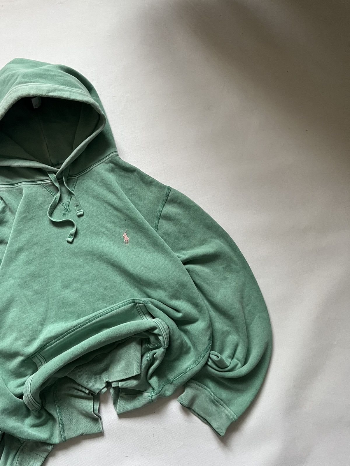 Polo Ralph Lauren Polo Ralph Lauren Denim Hoodie Mint Green Small Logo Size US M / EU 48-50 / 2 - 2 Thumbnail