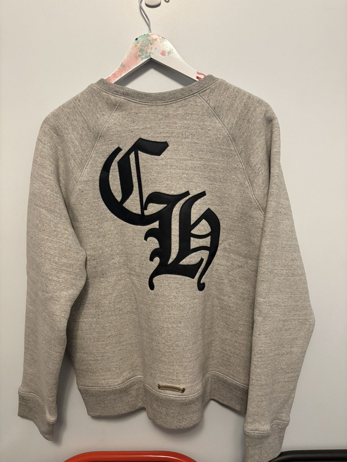 Chrome Hearts Chrome hearts scroll label cemetery cross crewneck grey M Size US M / EU 48-50 / 2 - 7 Thumbnail