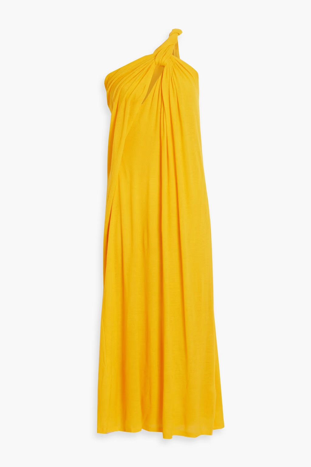 Chloe CHLOÉ One-shoulder Knotted Pleated Wool Gown Maxi Dress Size S / US 4 / IT 40 - 7 Thumbnail