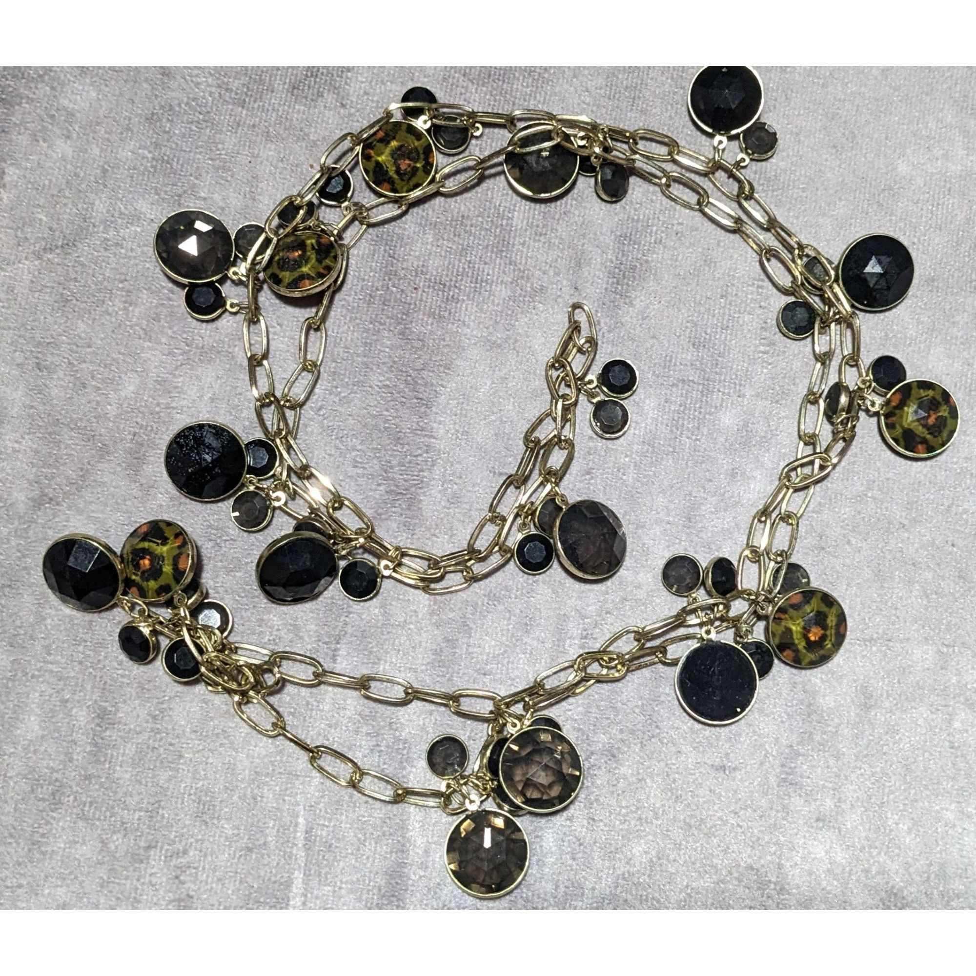 Other 80s Glam Leopard Print Charm Chain Necklace Size ONE SIZE - 6 Thumbnail
