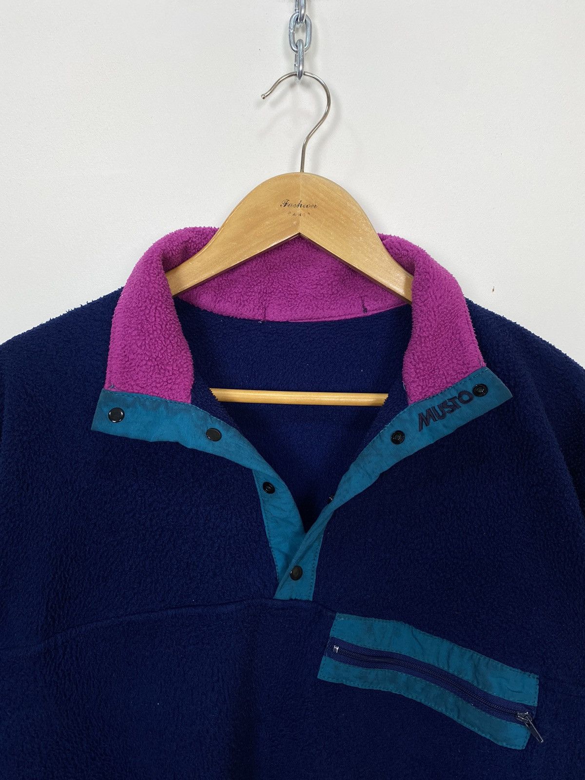 Vintage Vintage Musto Snugs Polarlite Fleece Jacket Pullover Blue Size US M / EU 48-50 / 2 - 3 Thumbnail