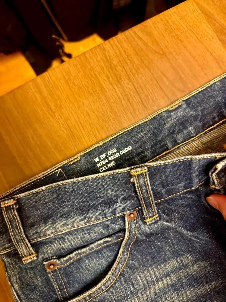 Celine Celine by Hedi 22SS Single Cut Distressed Straight Leg Deni Size US 28 / EU 44 - 4 Thumbnail