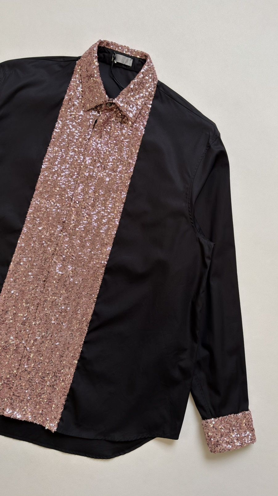 Dior A/W 22 Black Shirt With Pink Sequins Size US M / EU 48-50 / 2 - 7 Thumbnail