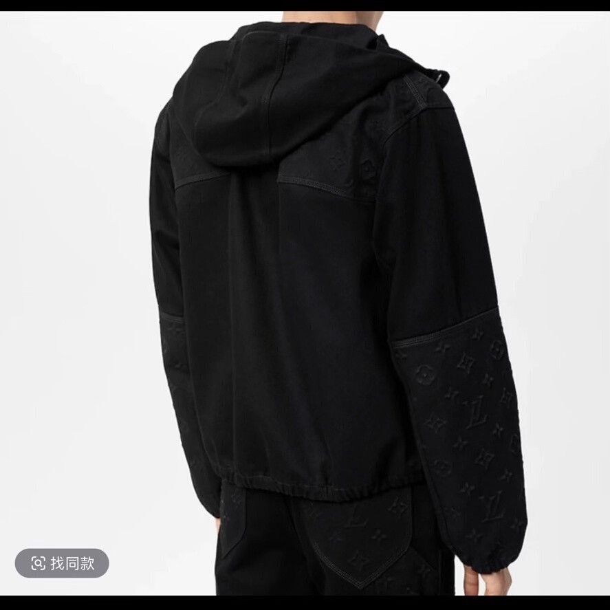 Louis Vuitton black louis vuitton logo hooded jacket Size US L / EU 52-54 / 3 - 3 Thumbnail