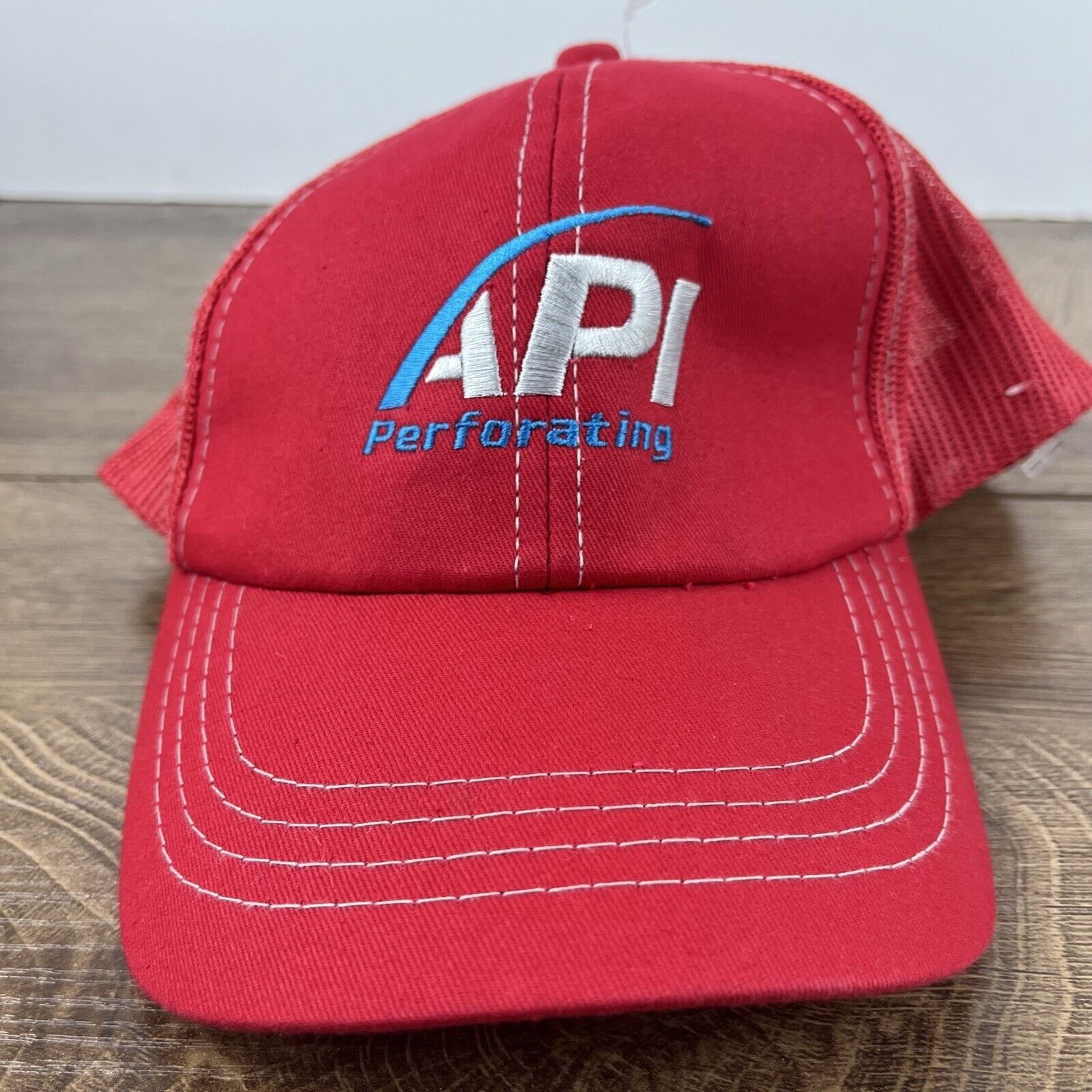 Other API Perforating Hat Red Cap Adjustable Hat Red Adult Fit Hat Size ONE SIZE - 5 Thumbnail